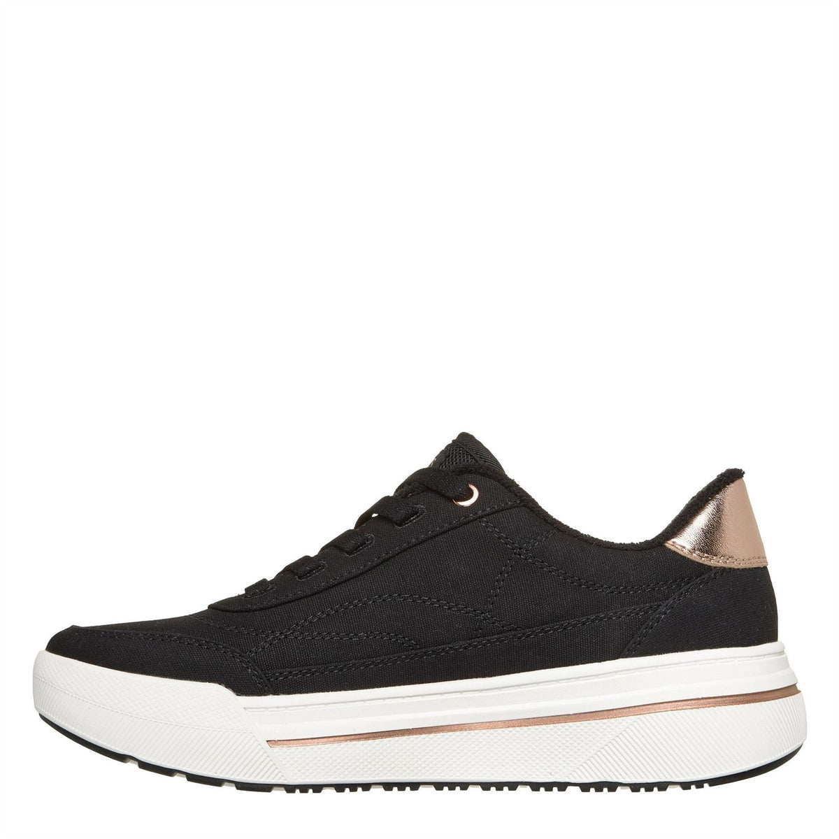 Skechers Arch Fit Arcade Hi Canvasas Low Top Trainers