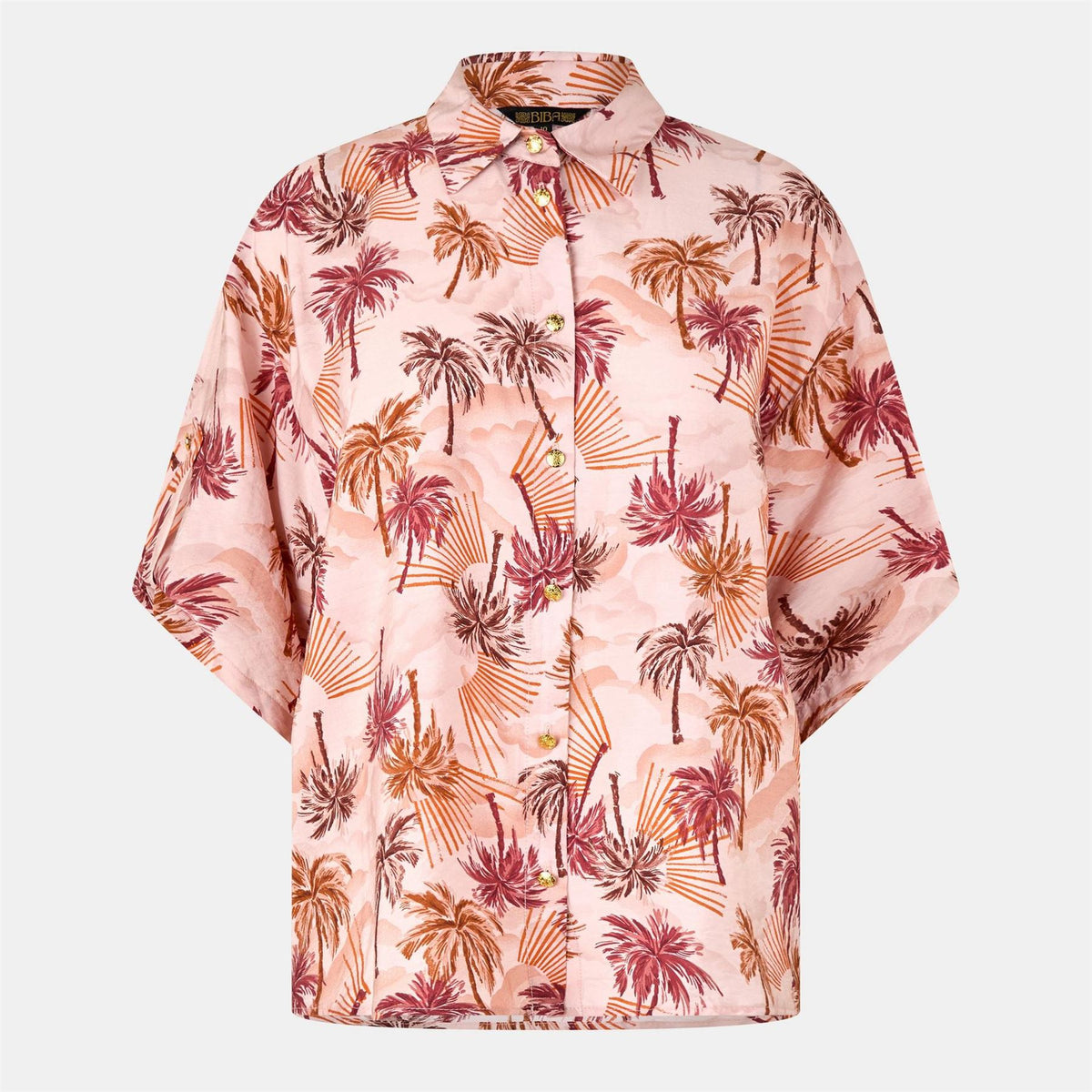 Biba Tab Sleeve Relaxed Fit Drop Shoulder Shirt