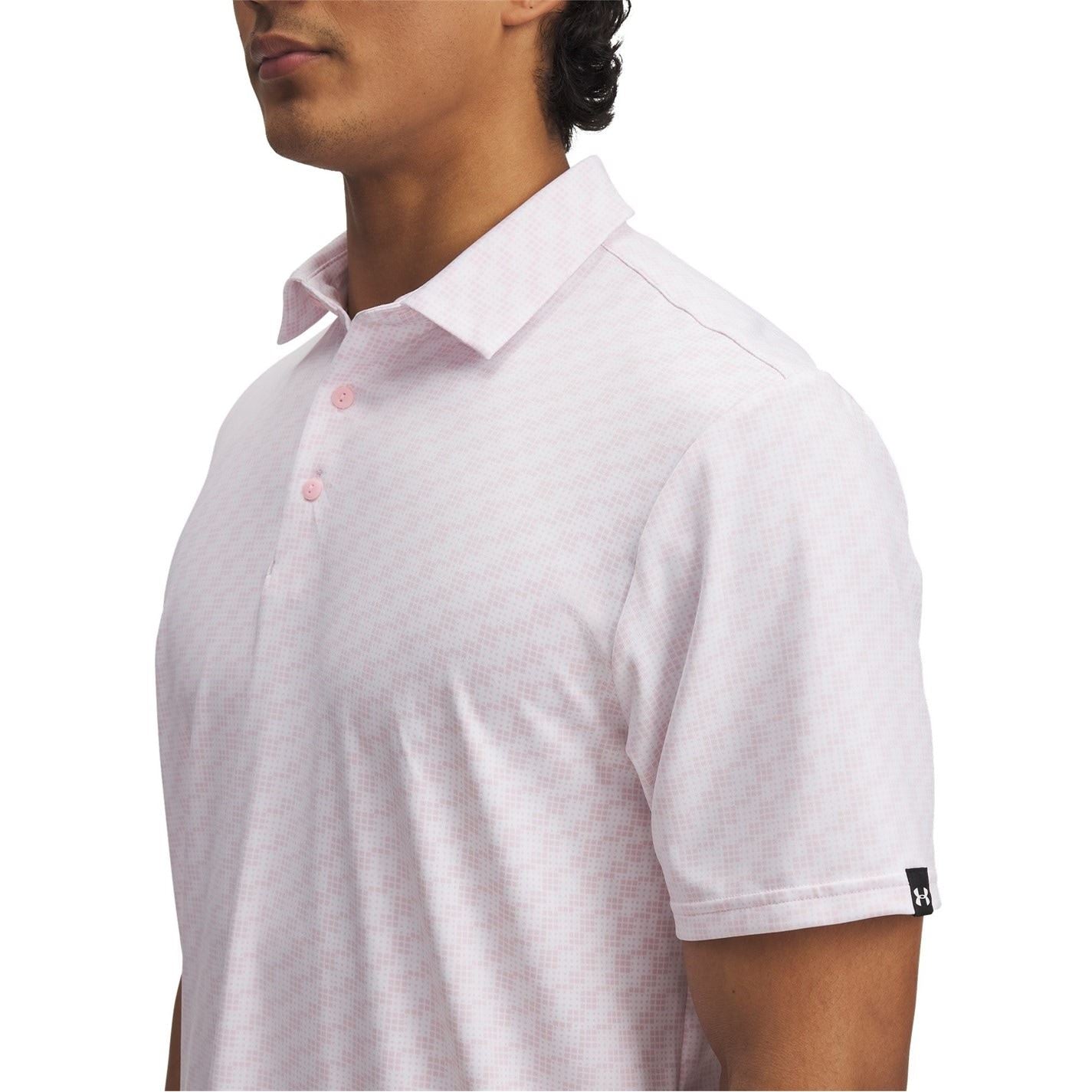 Under Armour Printed Collared Neck Short Sleeve Polo Shirt