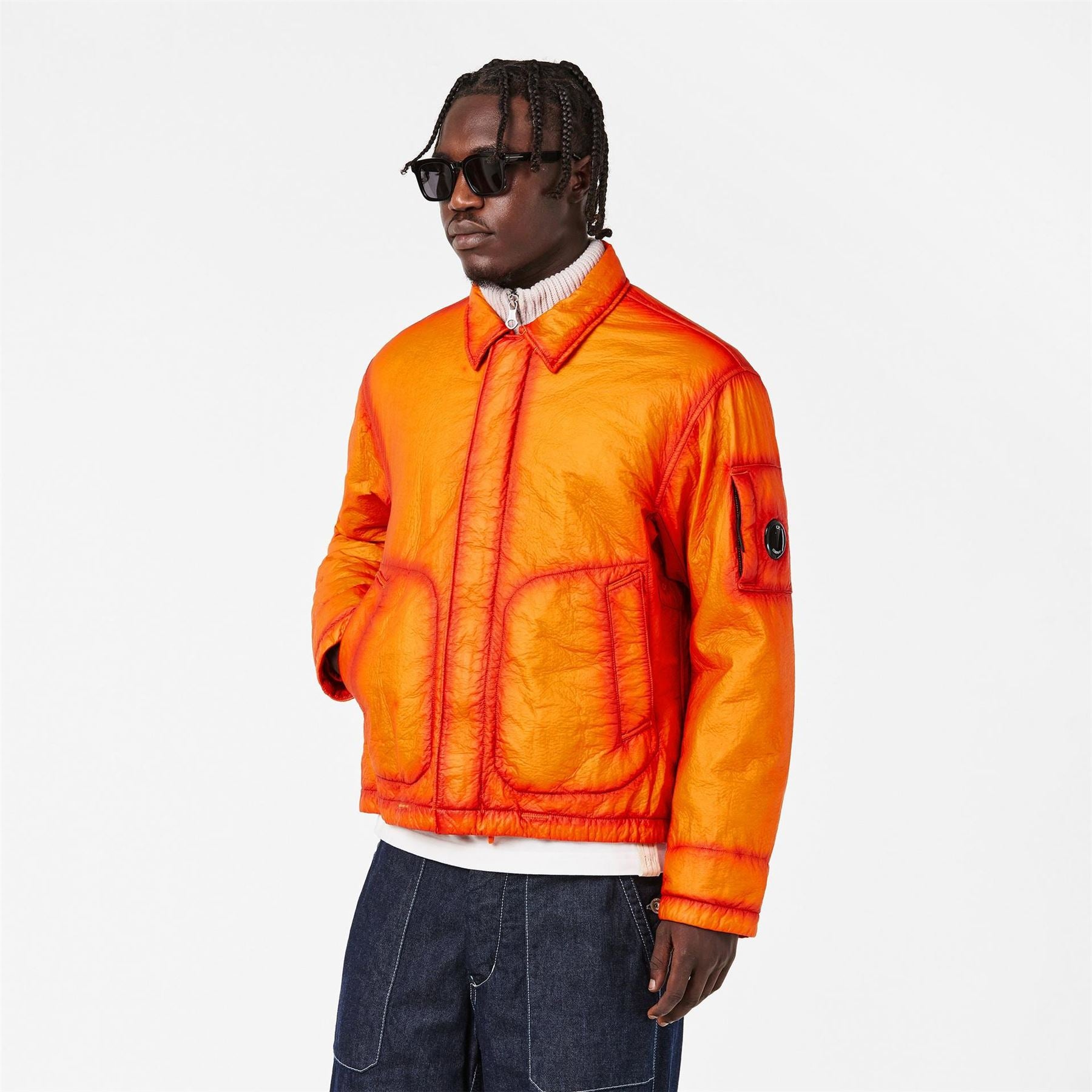CP Company Feltro Ombre Snap Button Front Pocket Jacket