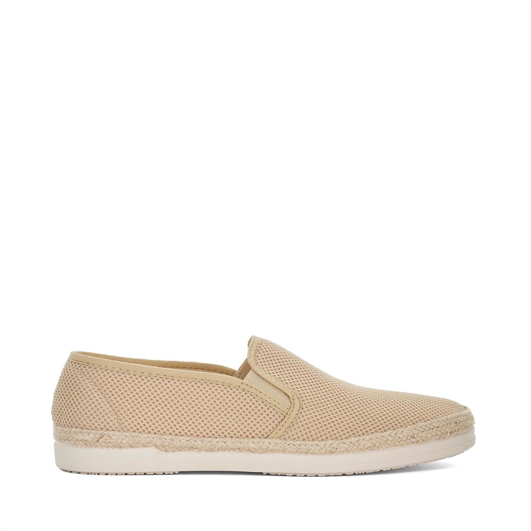 Dune London Textured Round Toe Espadrilles