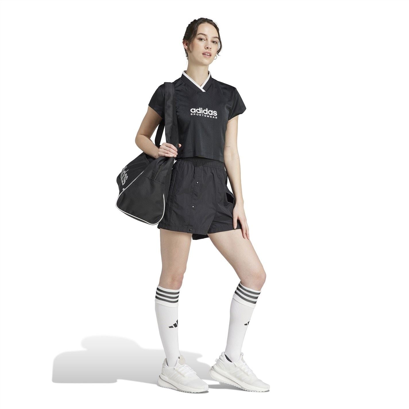 adidas Womens Tiro Snap Button Shorts