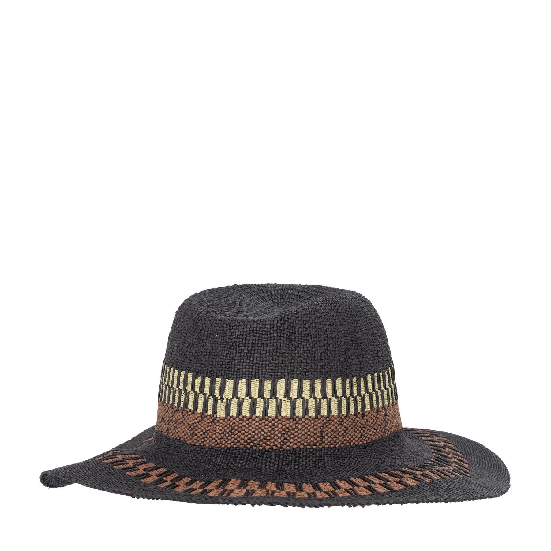 Biba Stripe Cowboy Hat