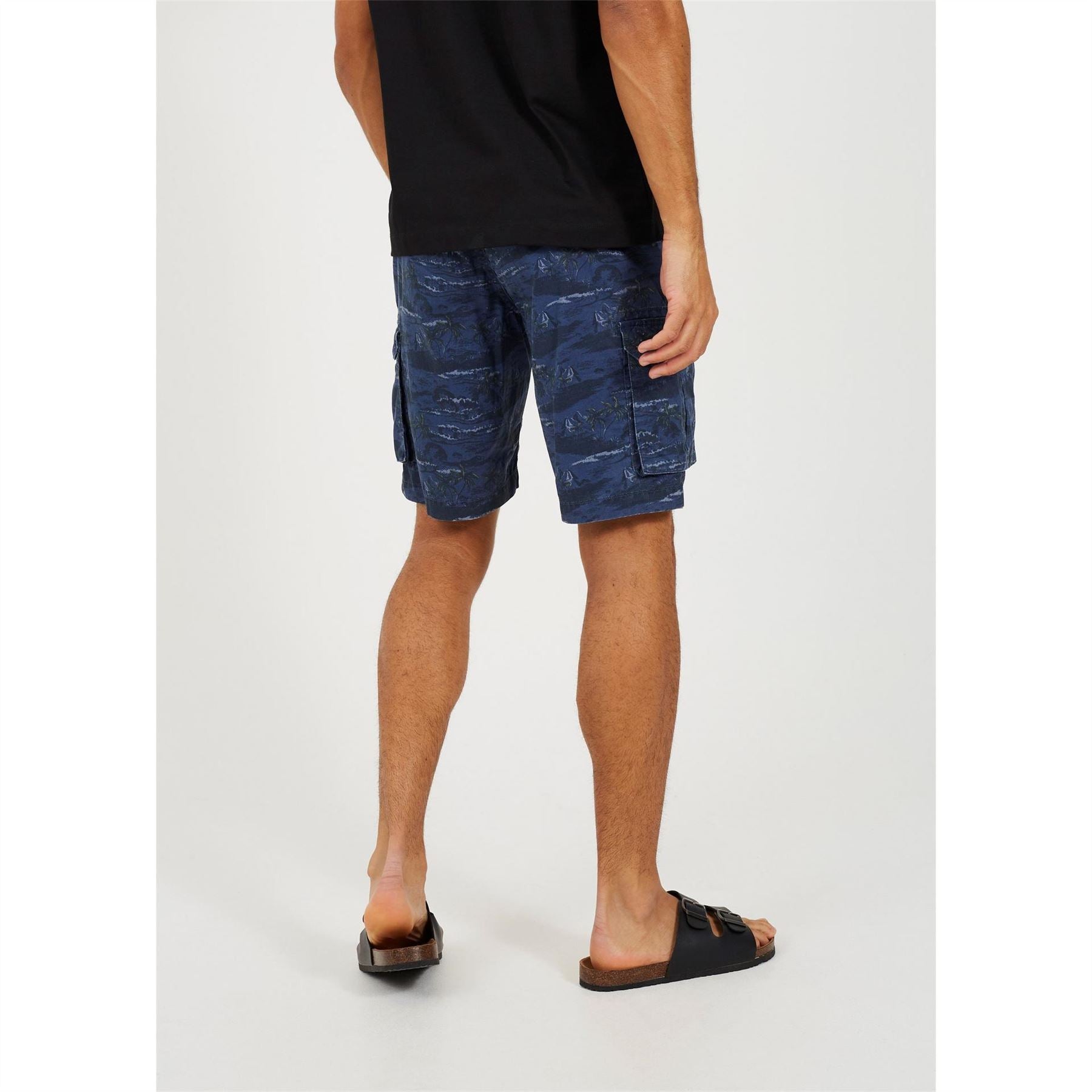 Brave Soul Palm Tree Print Shorts
