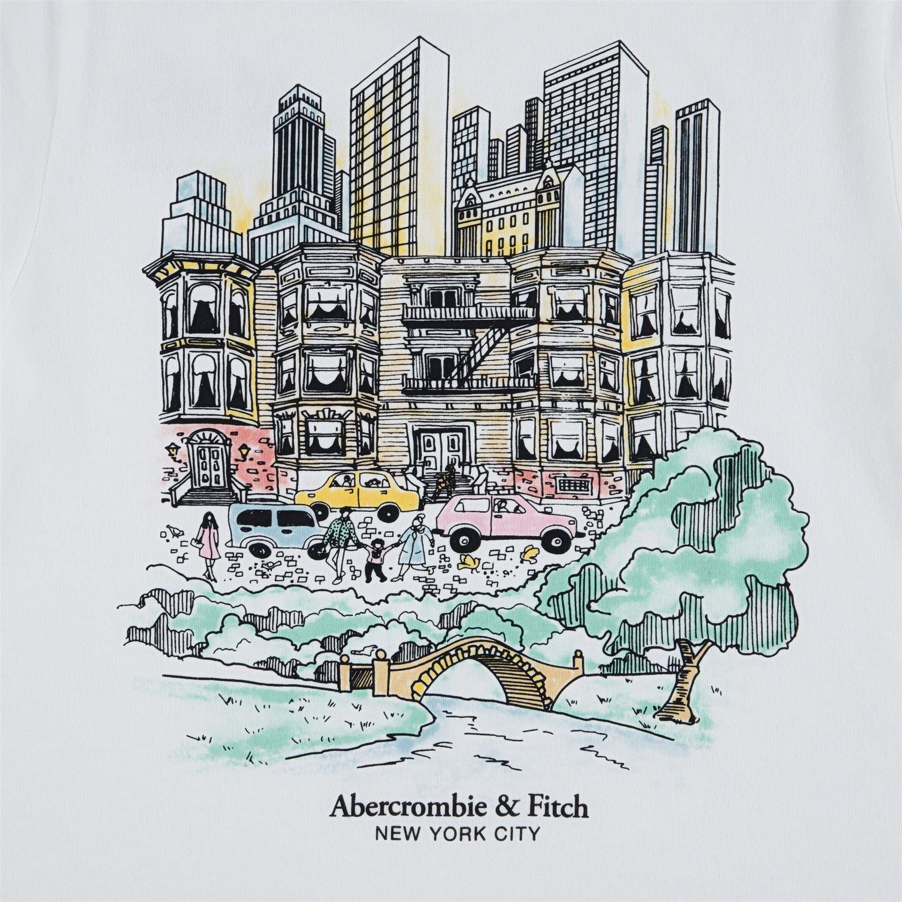 Abercrombie and Fitch And F Sketch Tee Jn62