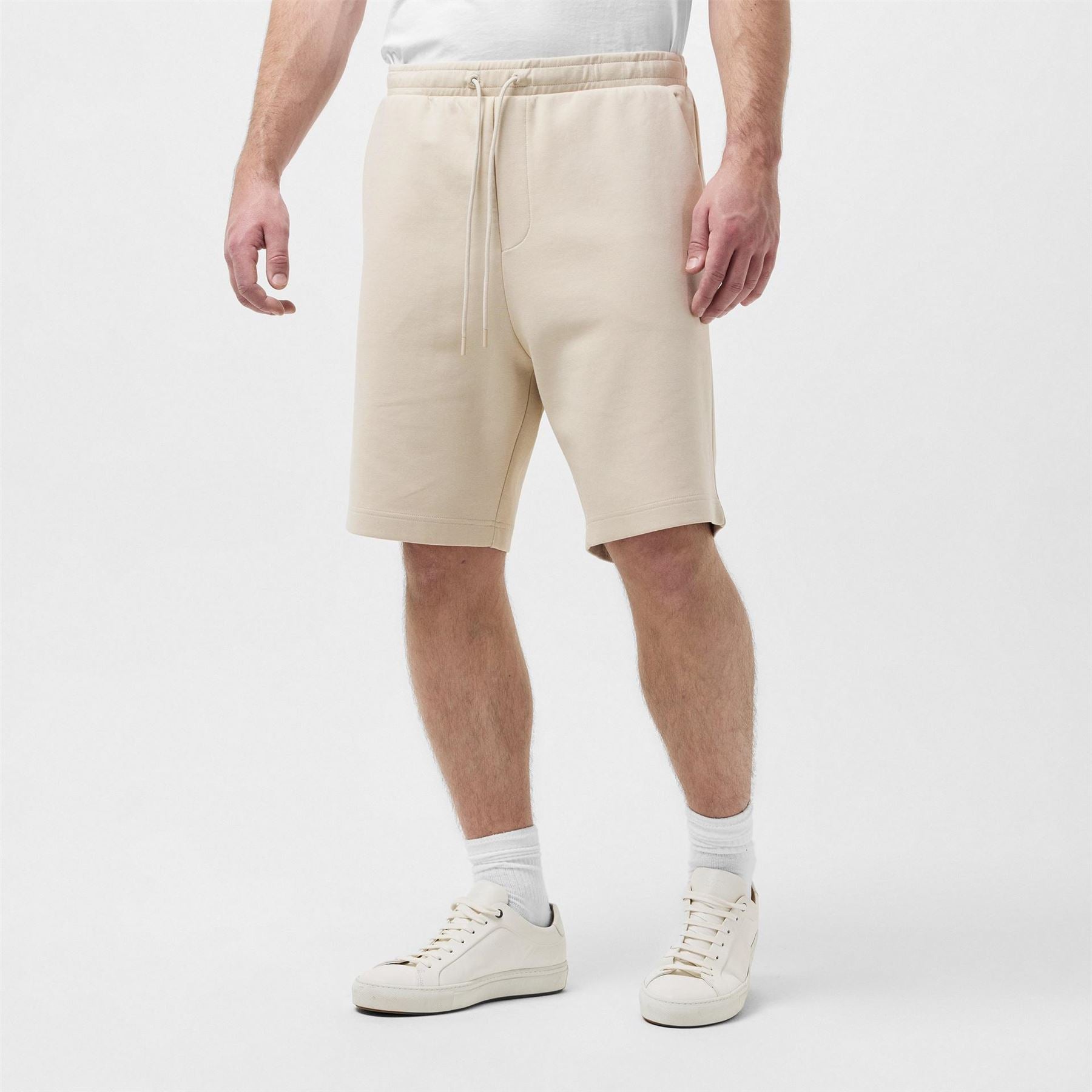 Boss Solid Patterned Sweat Shorts