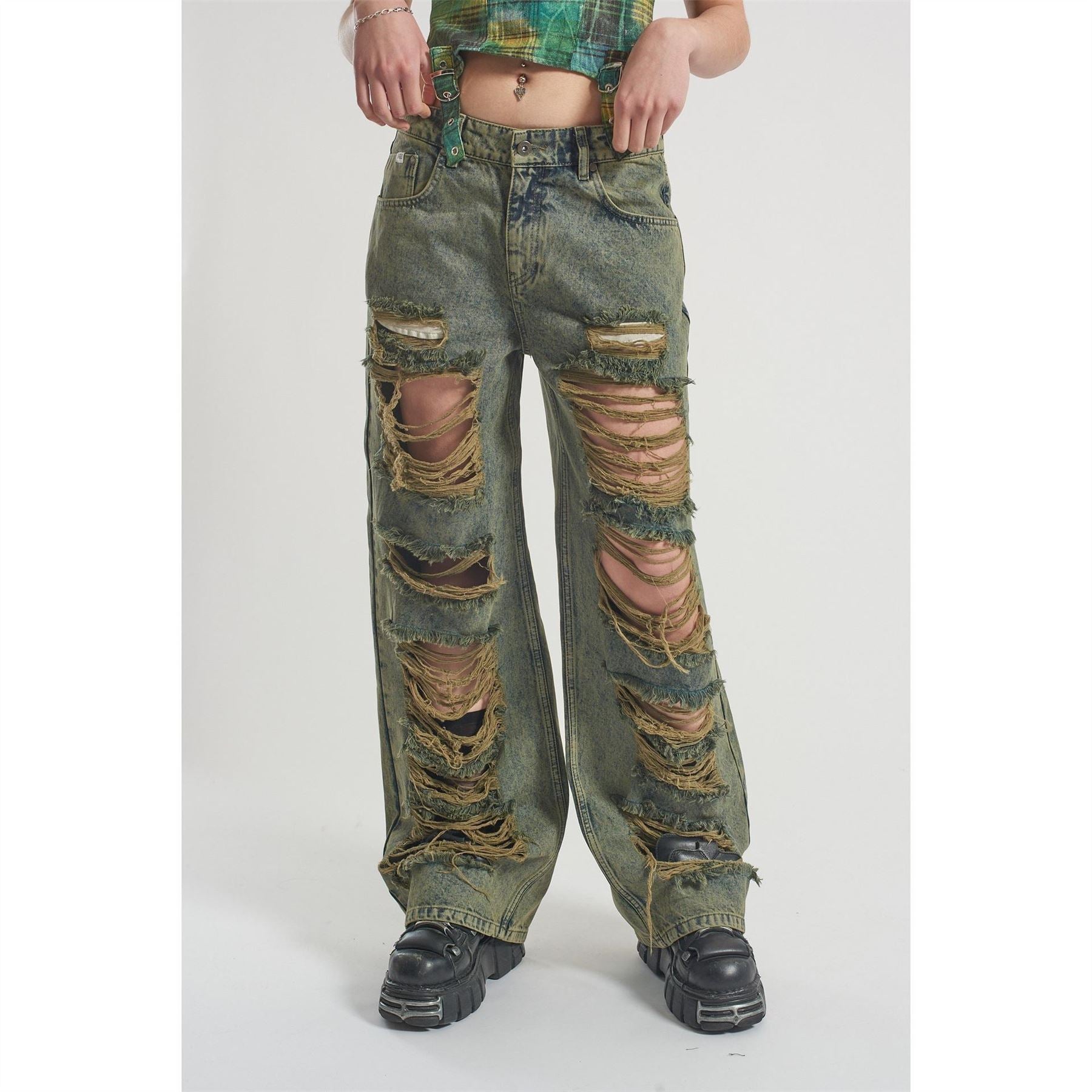 The Ragged Priest Dirty Wash Release Wide Leg Jeans