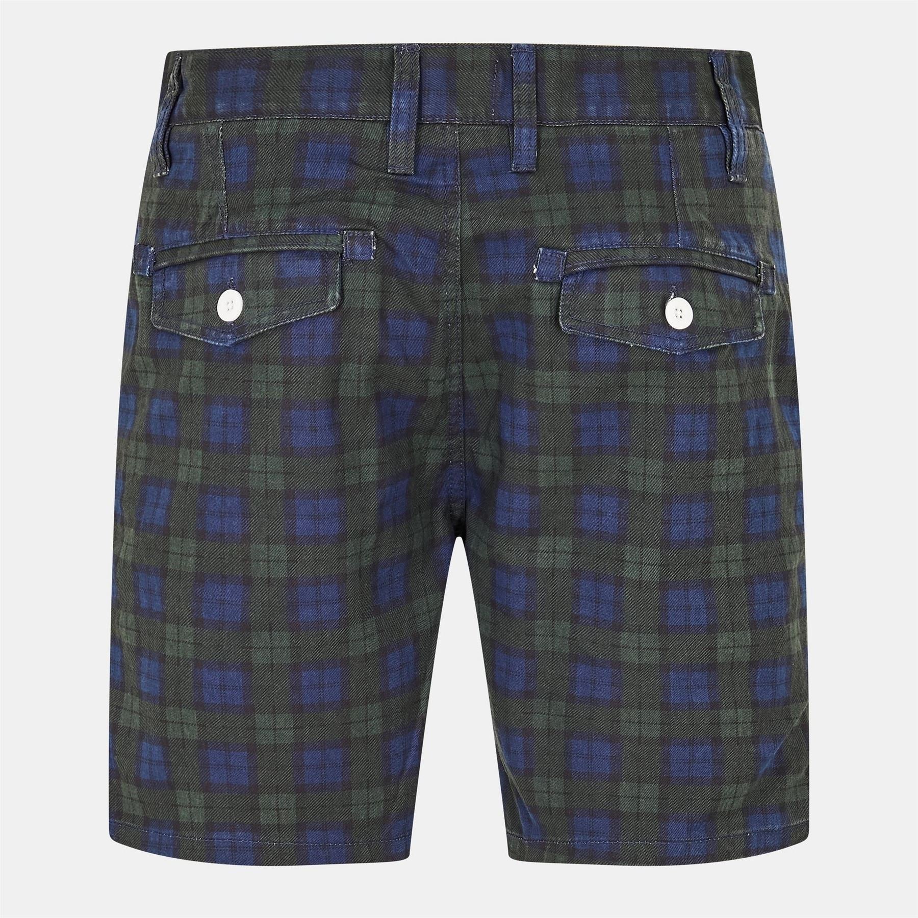 Brave Soul Print Cotton Twill Shorts