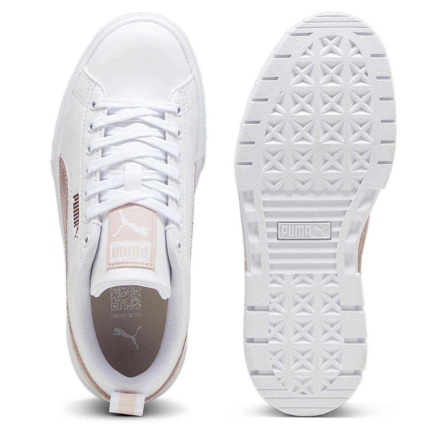 Puma Junior Mayze Graphic Print Platform Skate Shoes