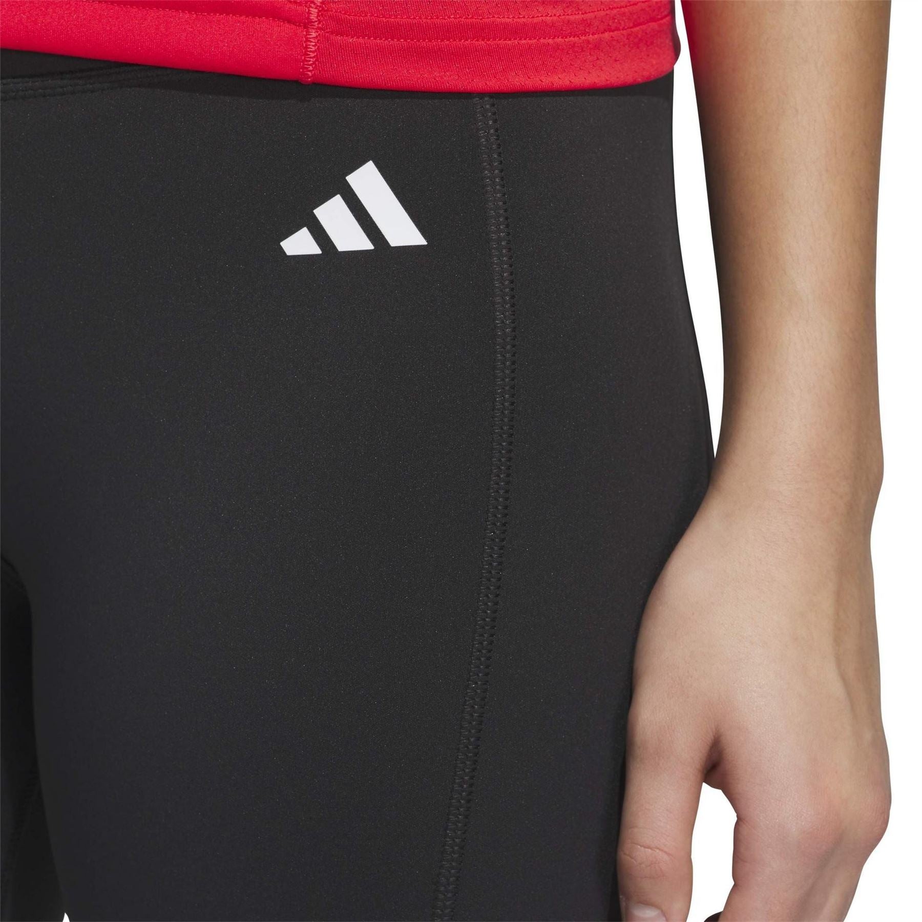 adidas 7/8 Solid Patterned Shapewear Leggings