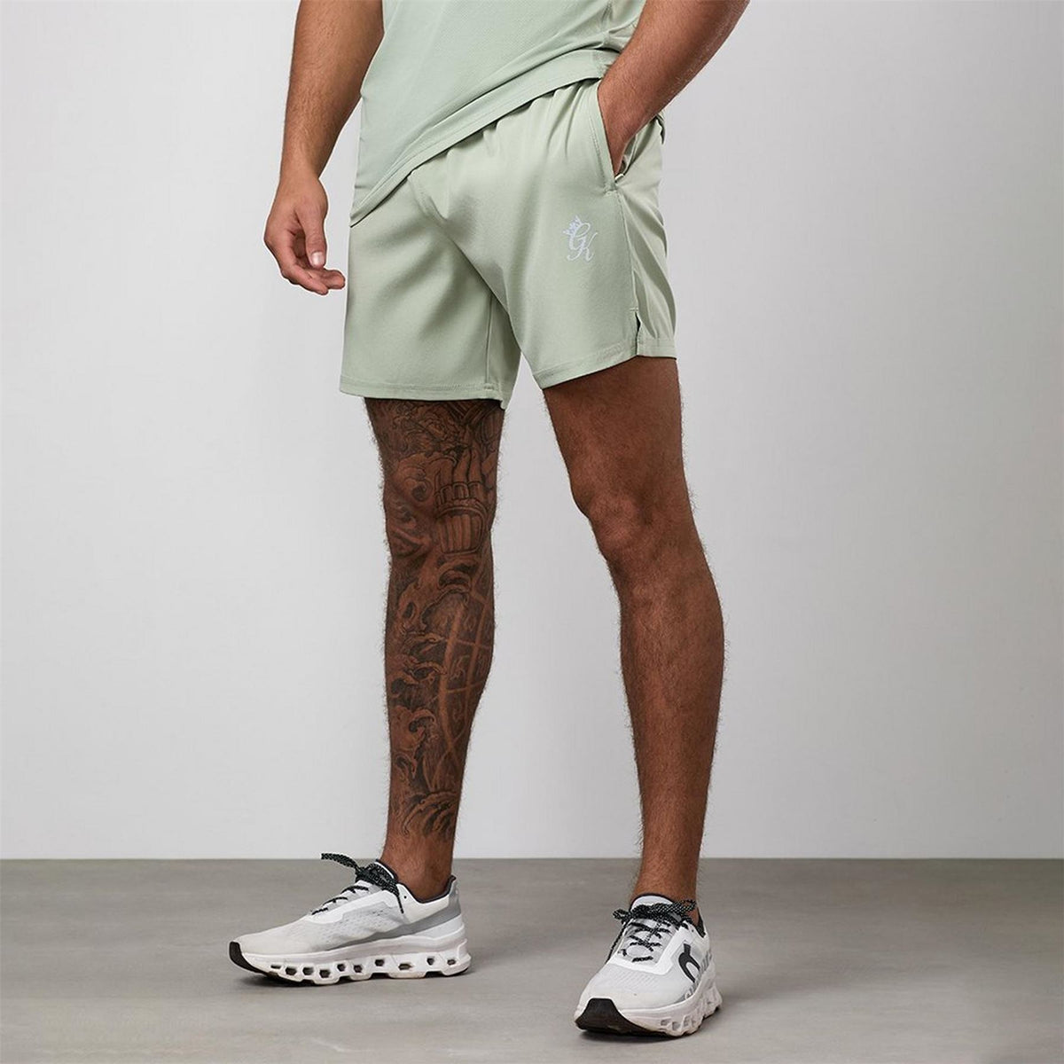 Gym King King Energy Navy Bermuda Shorts with Elasticated Waistband