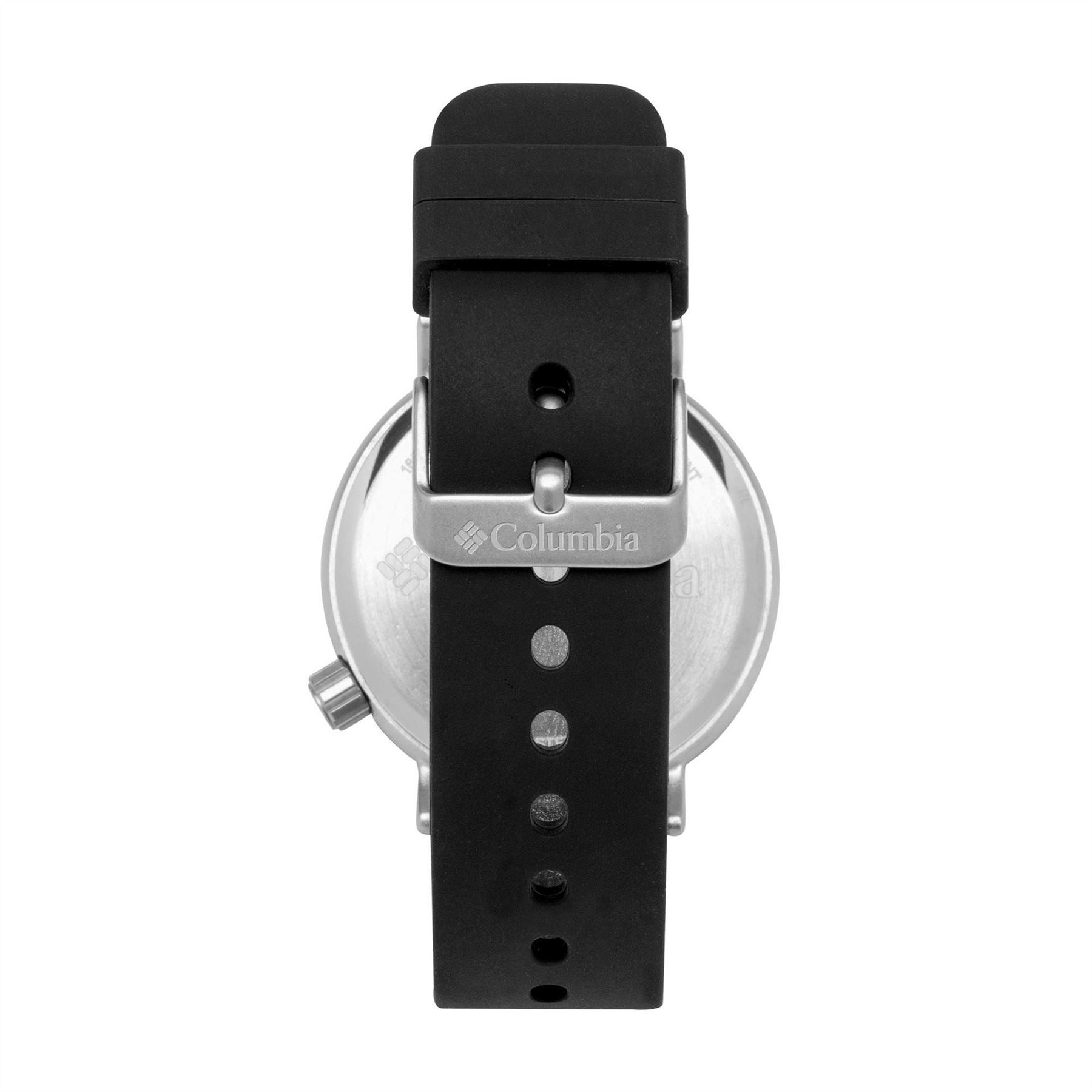 Columbia Trailbanks Black Silicone Rubber Strap Sports Watch