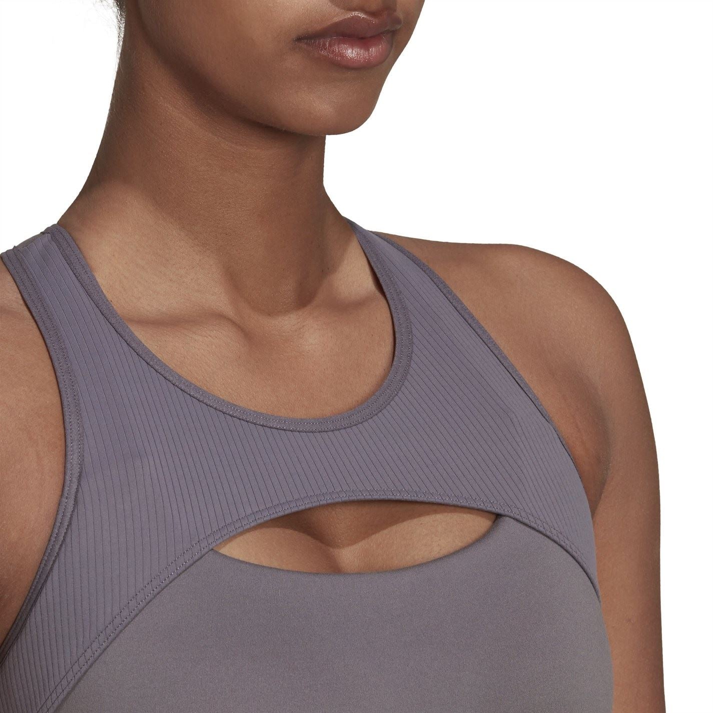 adidas Womens Coreflow Studio Medium Support Yoga Wind Bra