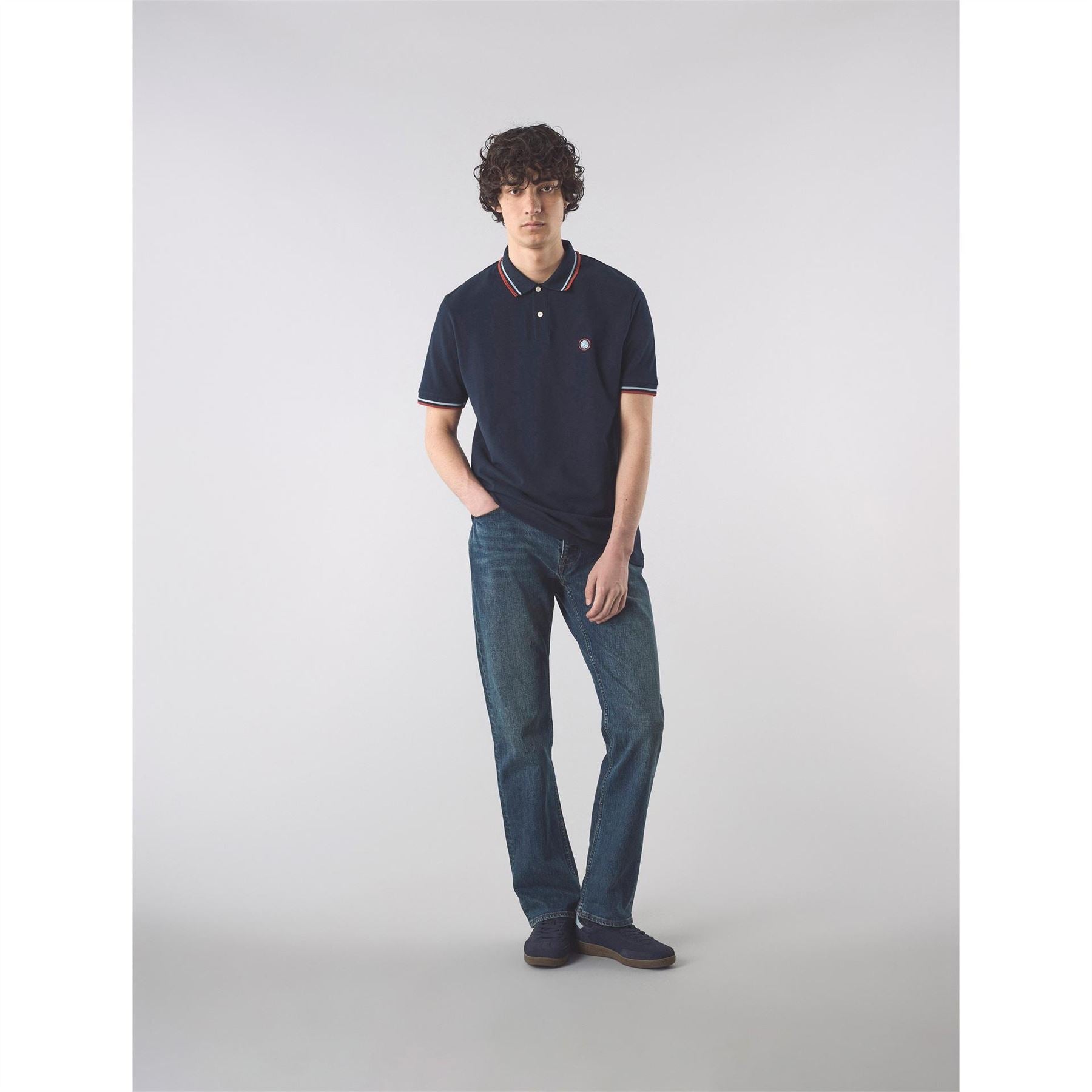 Pretty Green Brixton Regular Fit Short Sleeve Polo