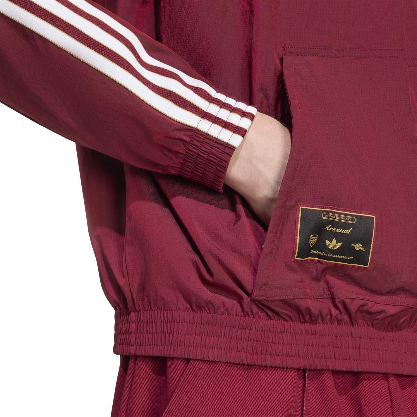 adidas Mens Arsenal Icons Half Zip Tracksuit Top