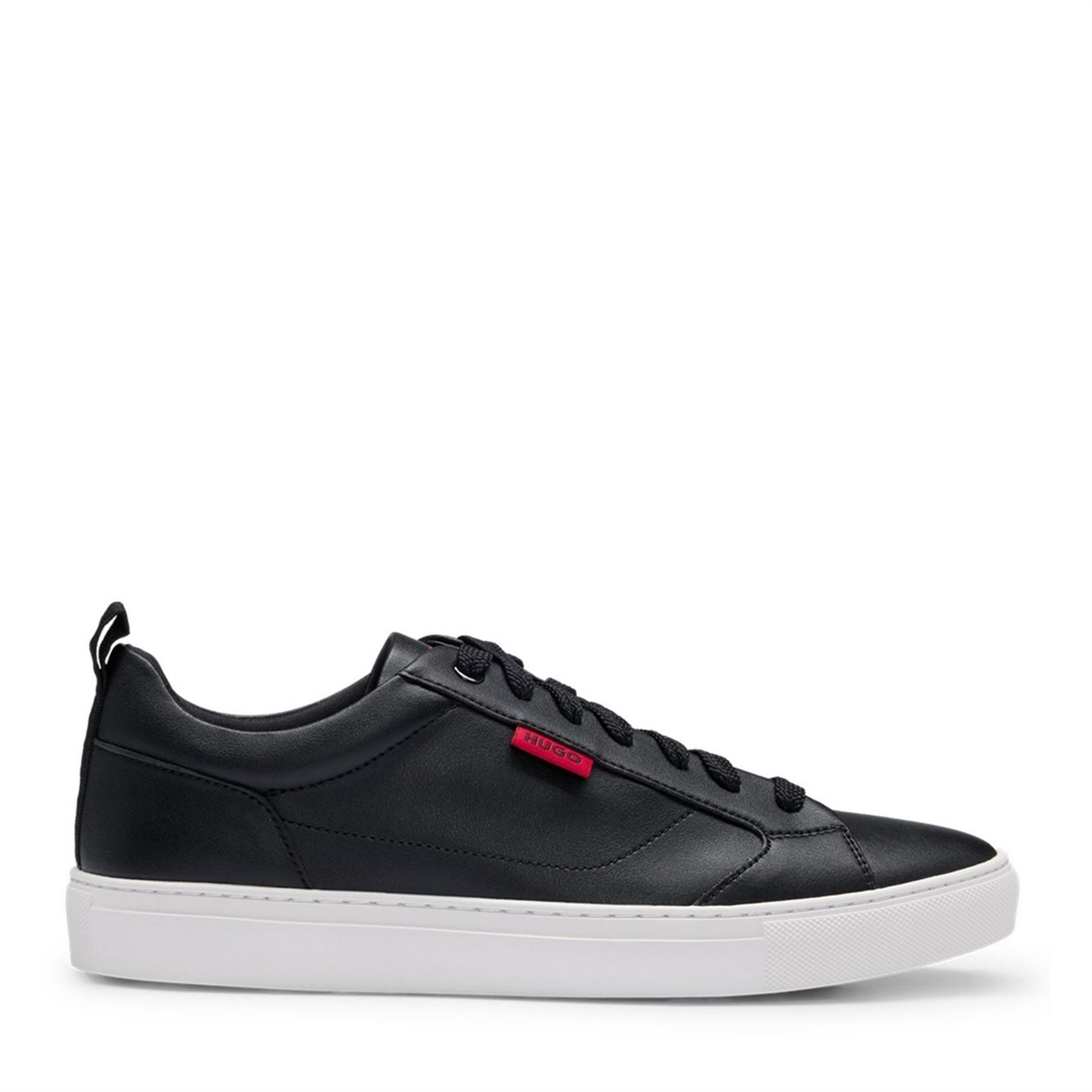 Hugo Leather Logo Trainers