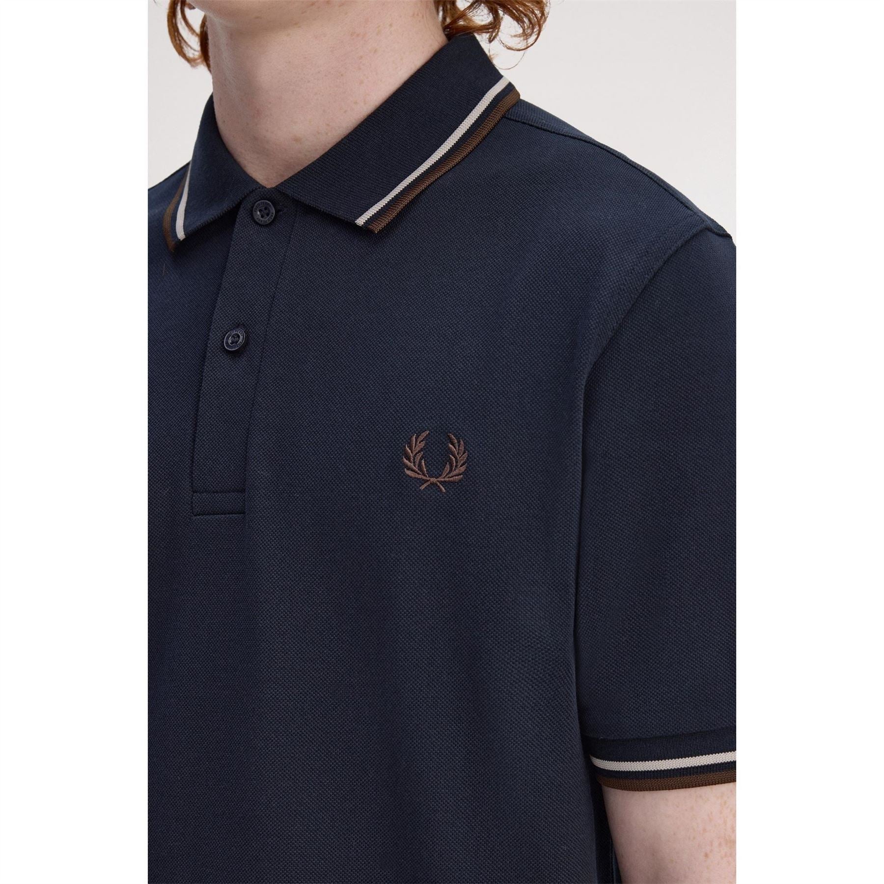 Fred Perry Sleeve Twin Tipped Polo Shirt