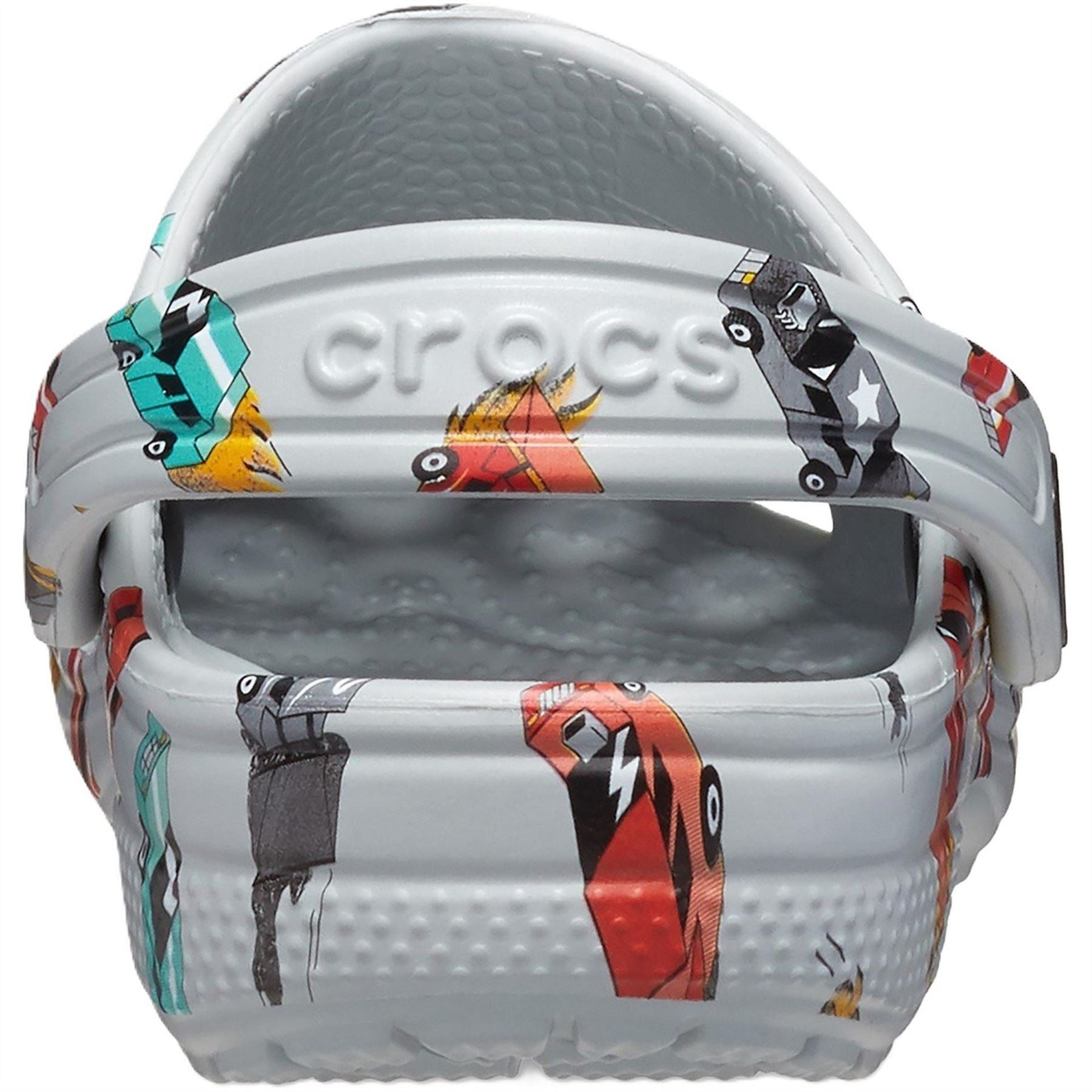 Crocs Classic Race Cars Graphic Print Shuv Clogs