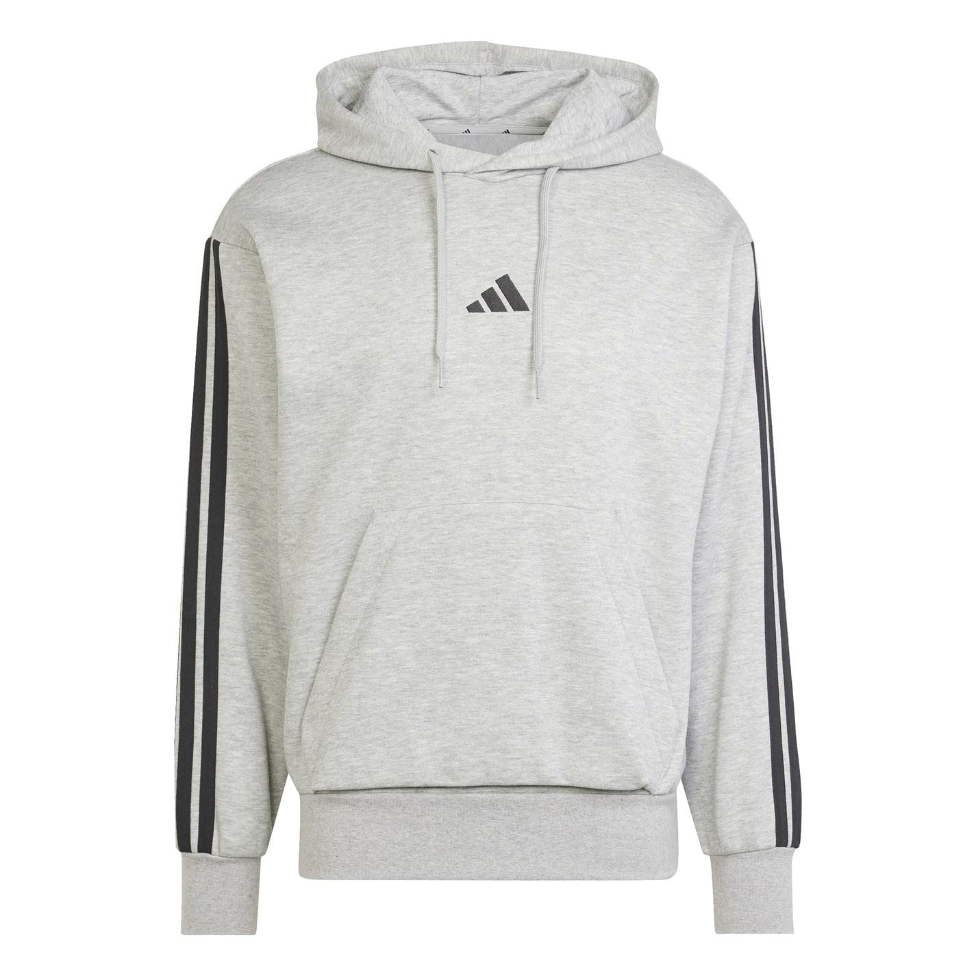 adidas Mens Fleece 3 Stripes Hoodie
