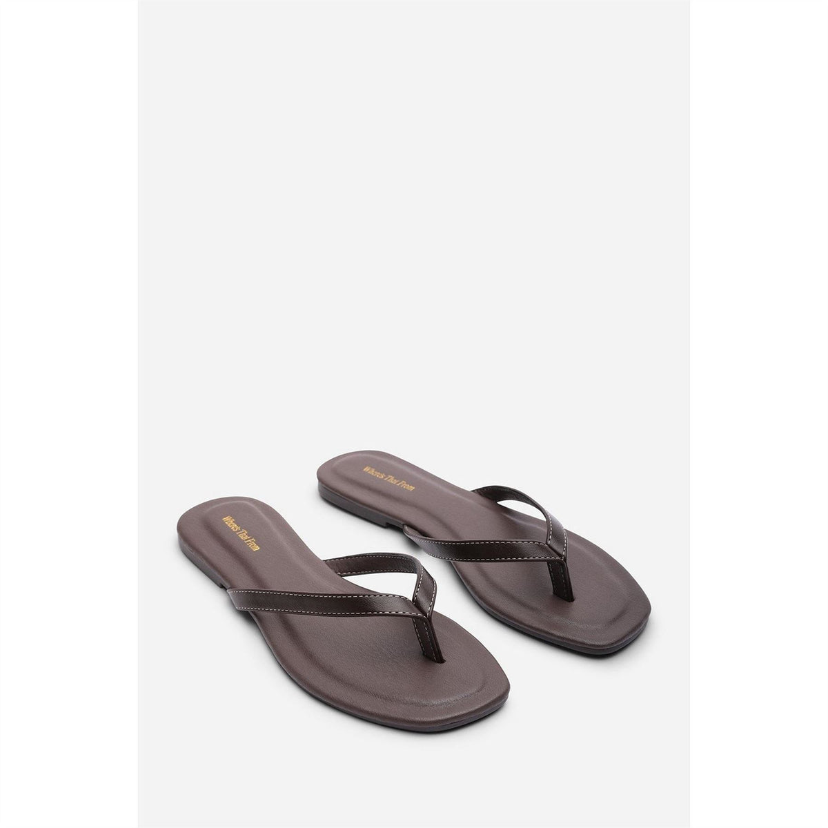 Wheres That From Flip Flop Sandal With Contrast Stitch Detail