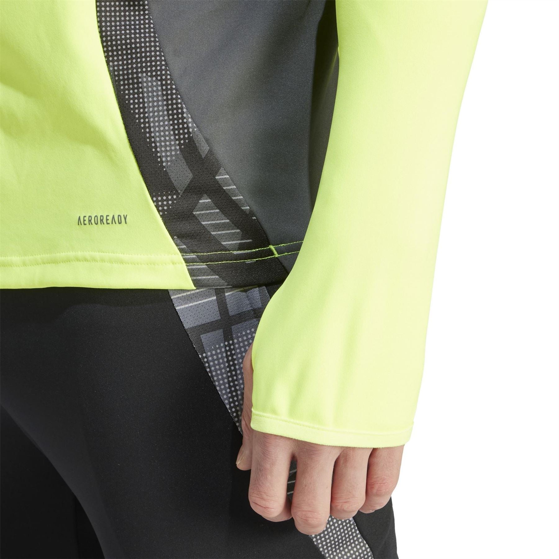adidas Tiro24 Zip Neck Band Collar Long Sleeve Athletic Top