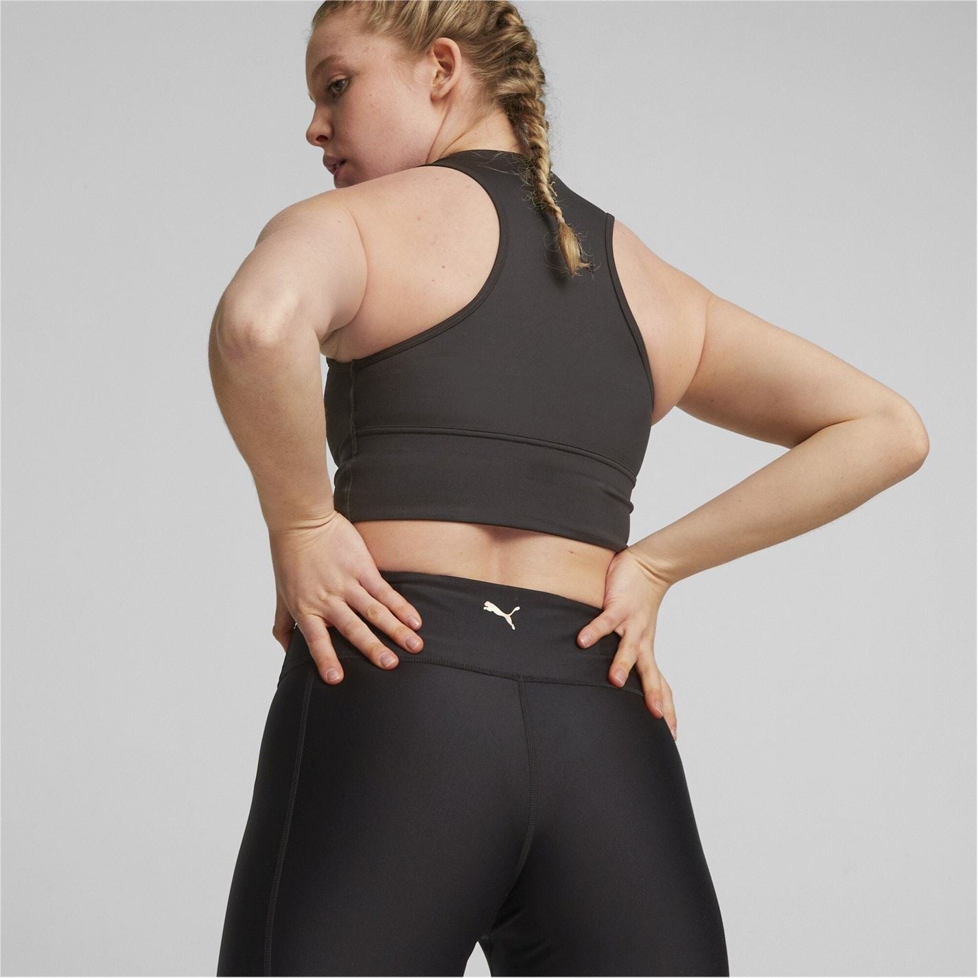 Puma Cropped High Neck Slim Fit Bra