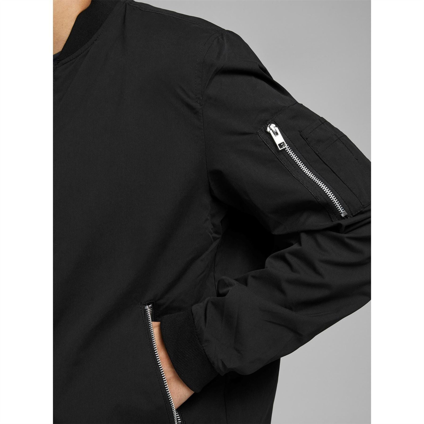 Jack and Jones  Rush Water Resistant Long Sleeve Bomber Jacket