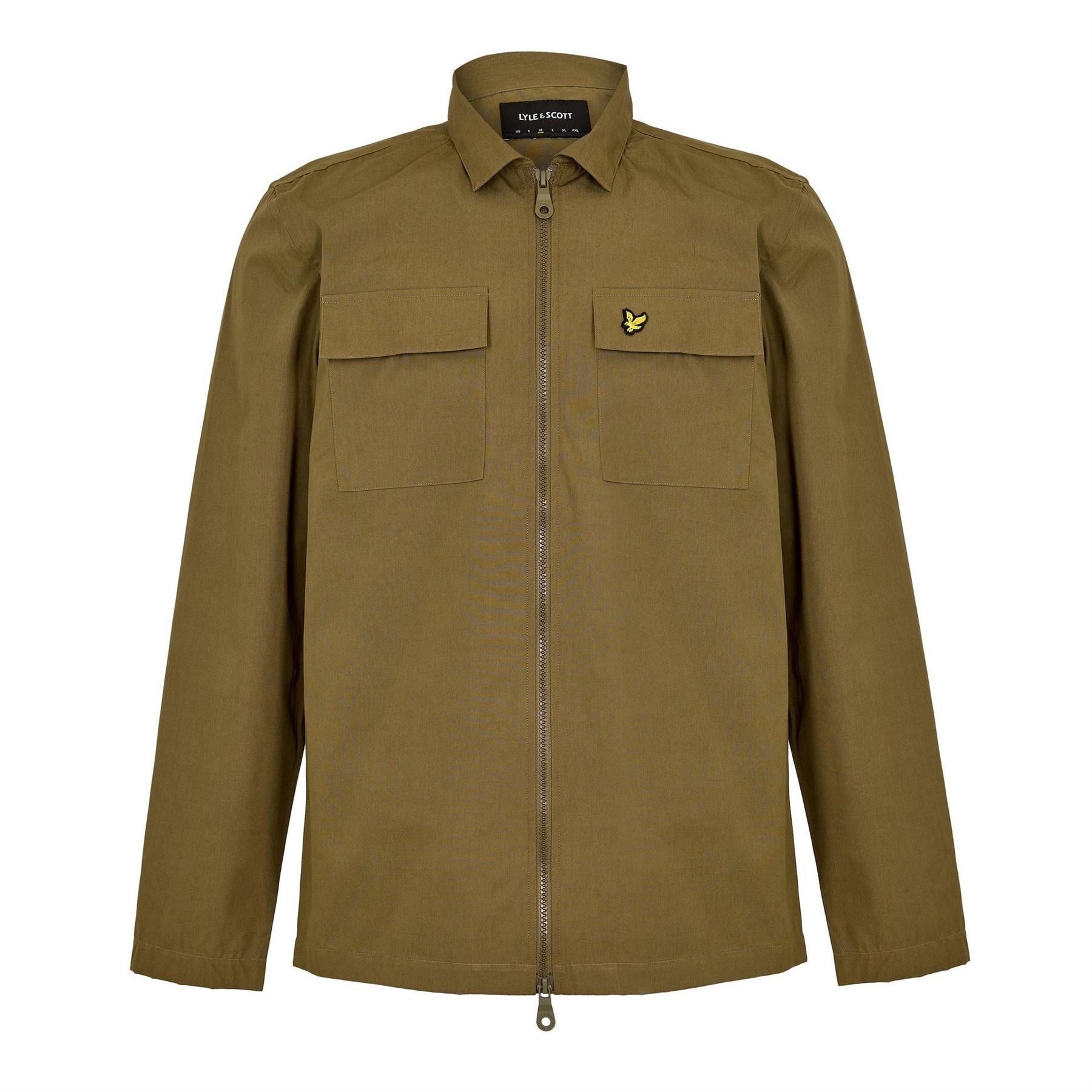 Lyle and Scott Cotton Long Sleeve Zip Overshirt