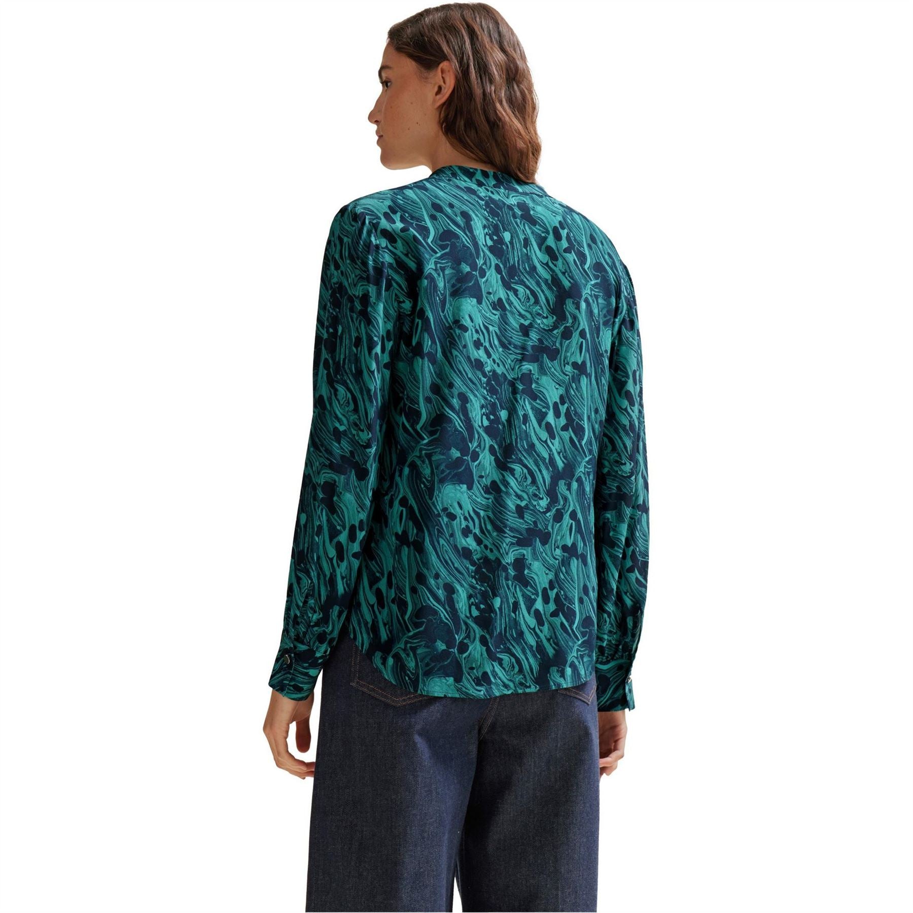 Boss Regular Fit Long Sleeve Blouse