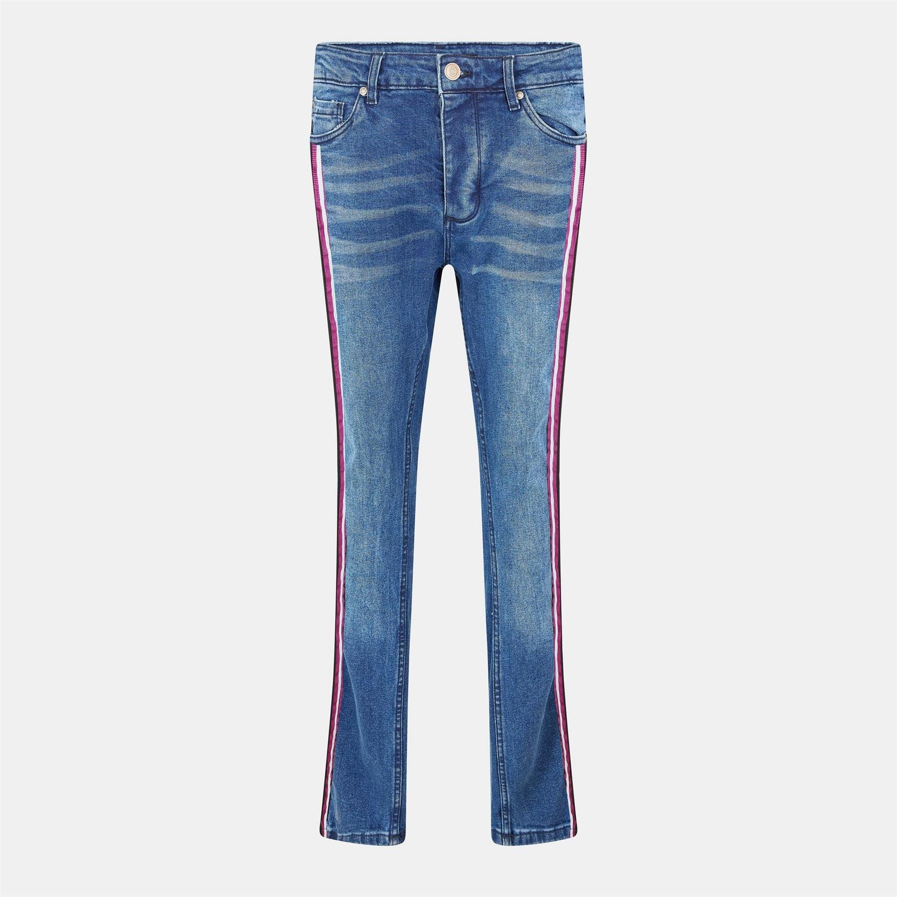 Brave Soul Fit Jeans With Contrast Side Seam Tape Detail