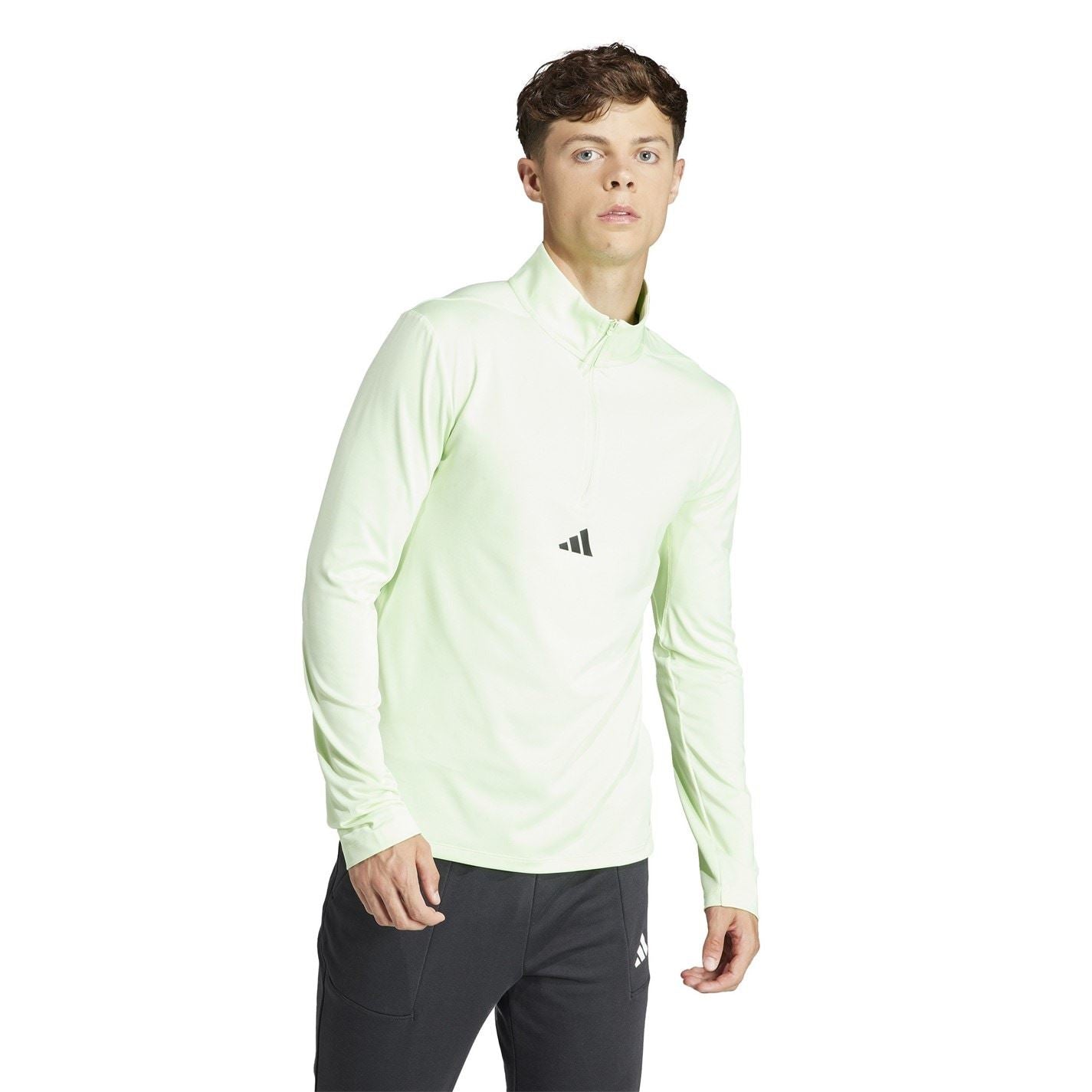 adidas Zip Neck Regular Fit Athletic Top