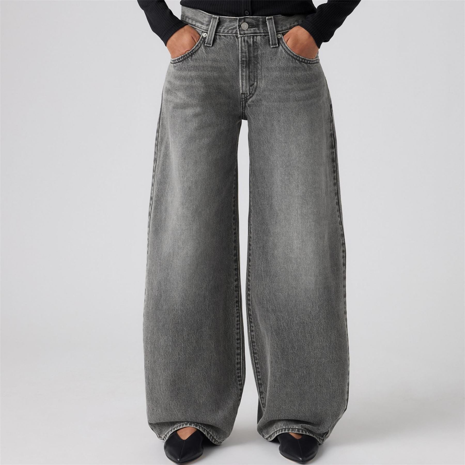 Levis Middy Balloon Cotton Wide Leg Jeans
