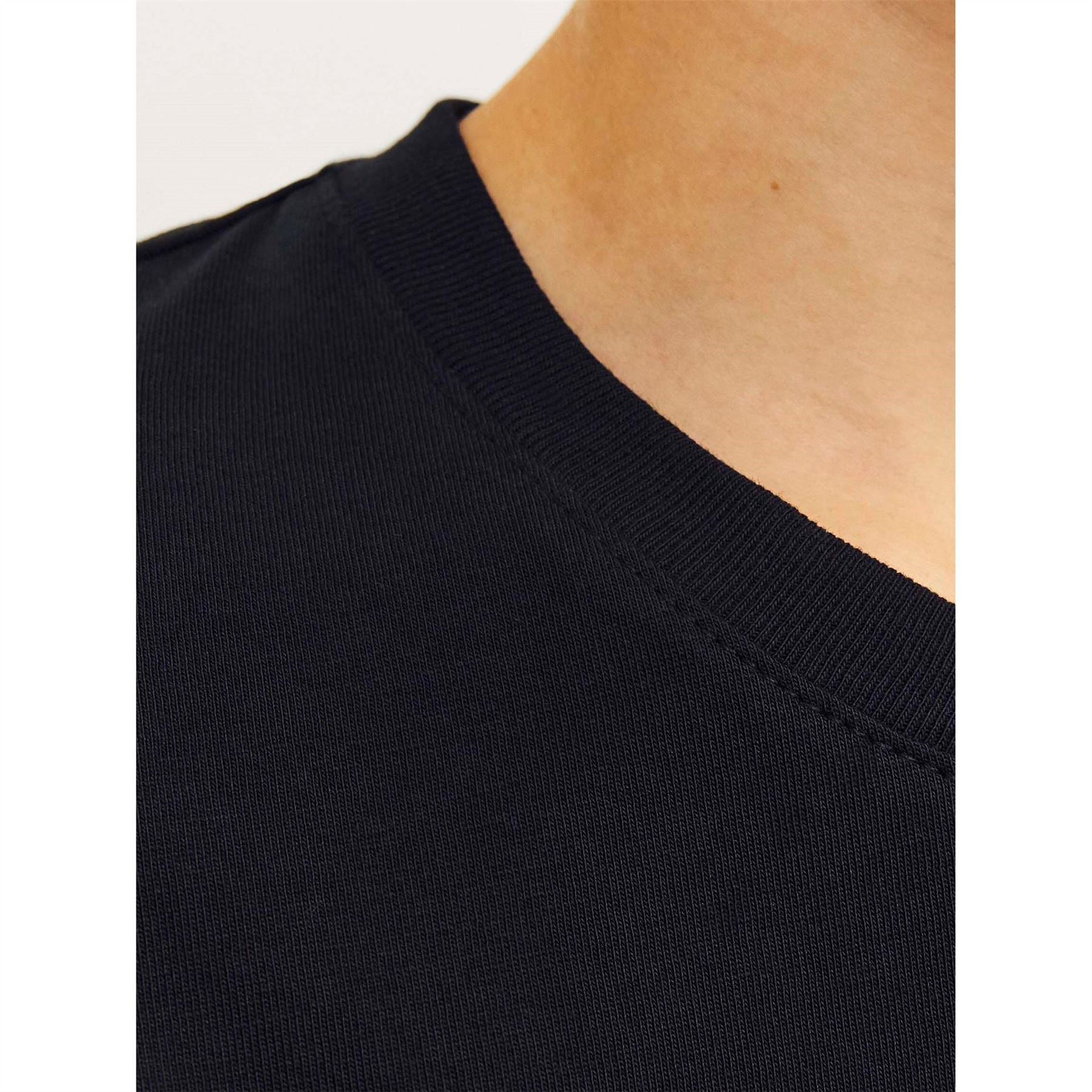 Jack and Jones Logo Print Crew Neck Short Sleeve Jersey T-Shirt