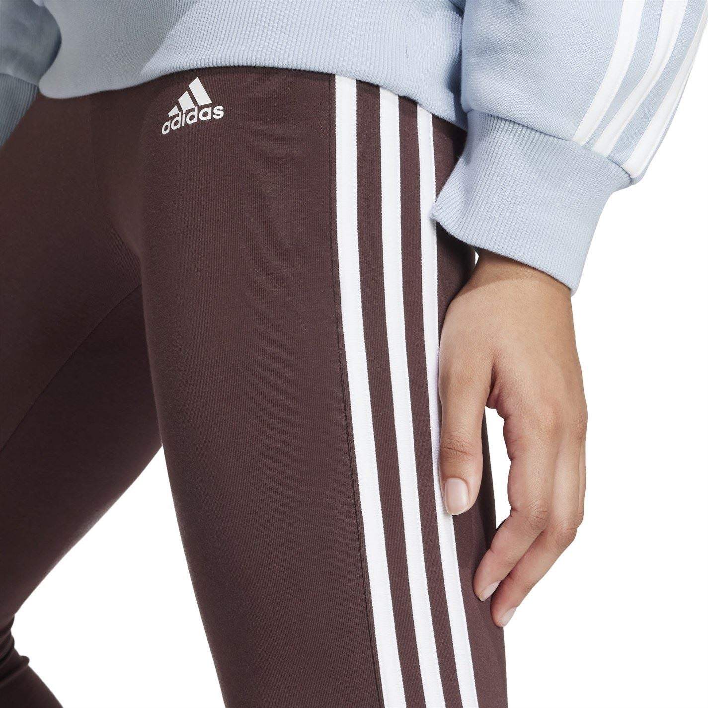 adidas Womens Essentials 3 Stripe Leggings