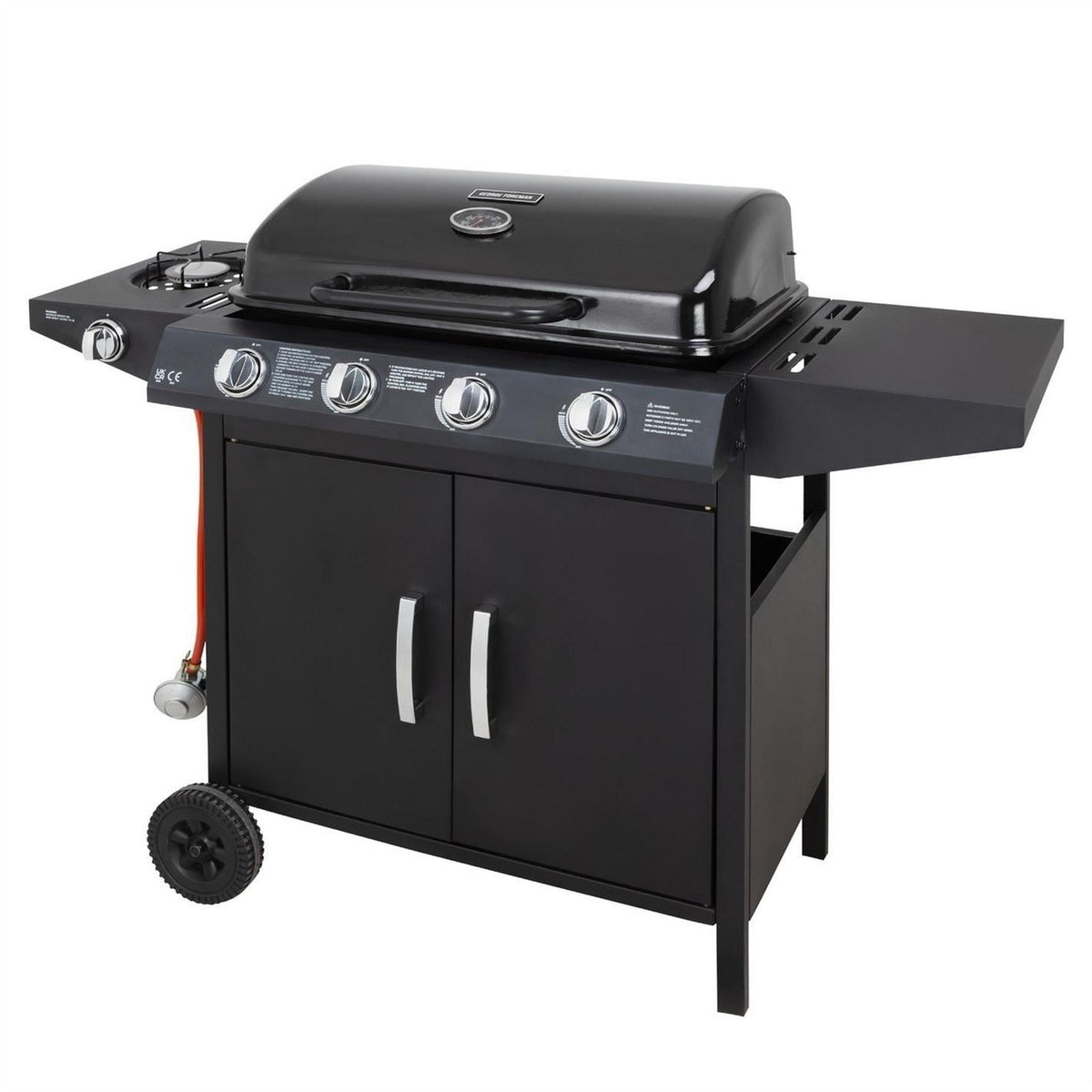 George Foreman Foreman 4 Burner Bbq With Sideplate