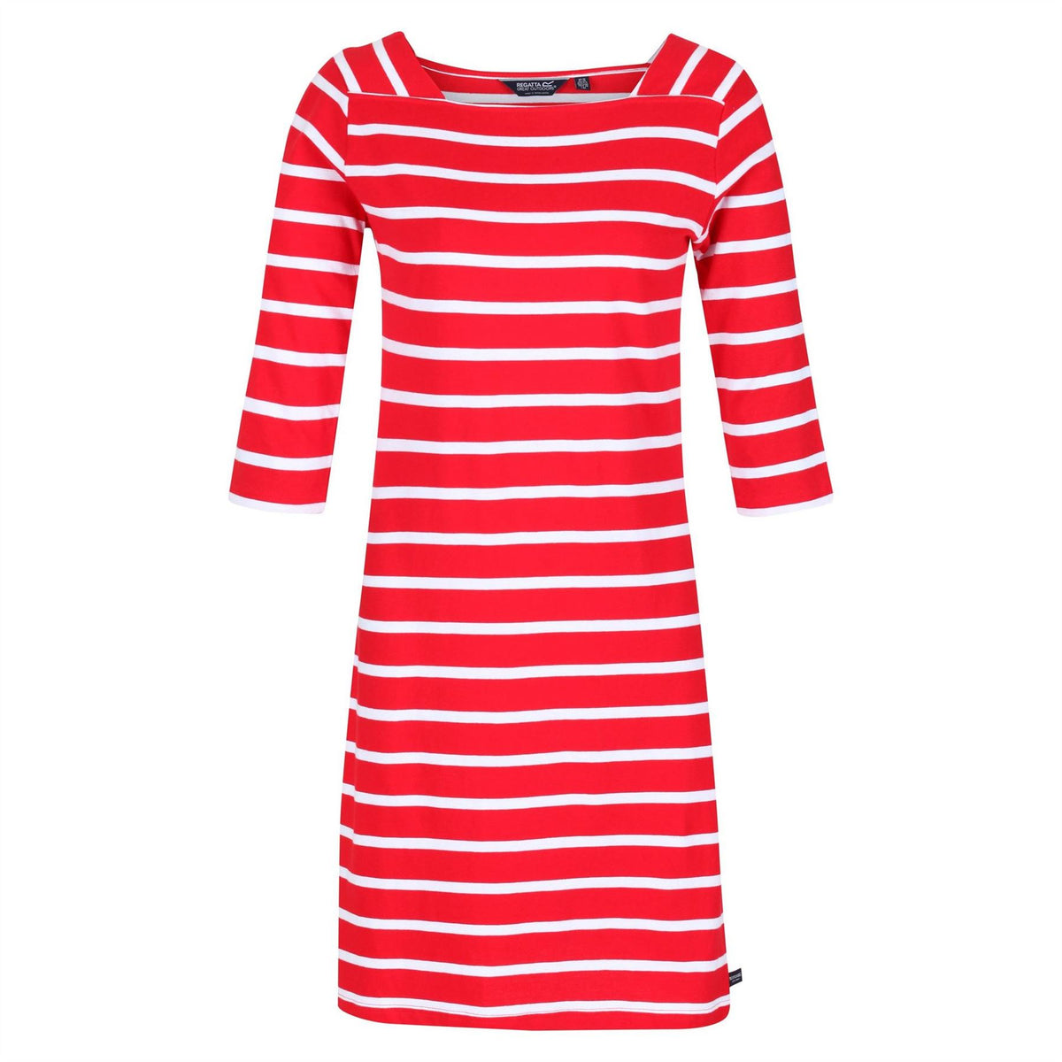 Regatta Paislee Boat Neck Three Quarter Sleeve Knee Length Dress