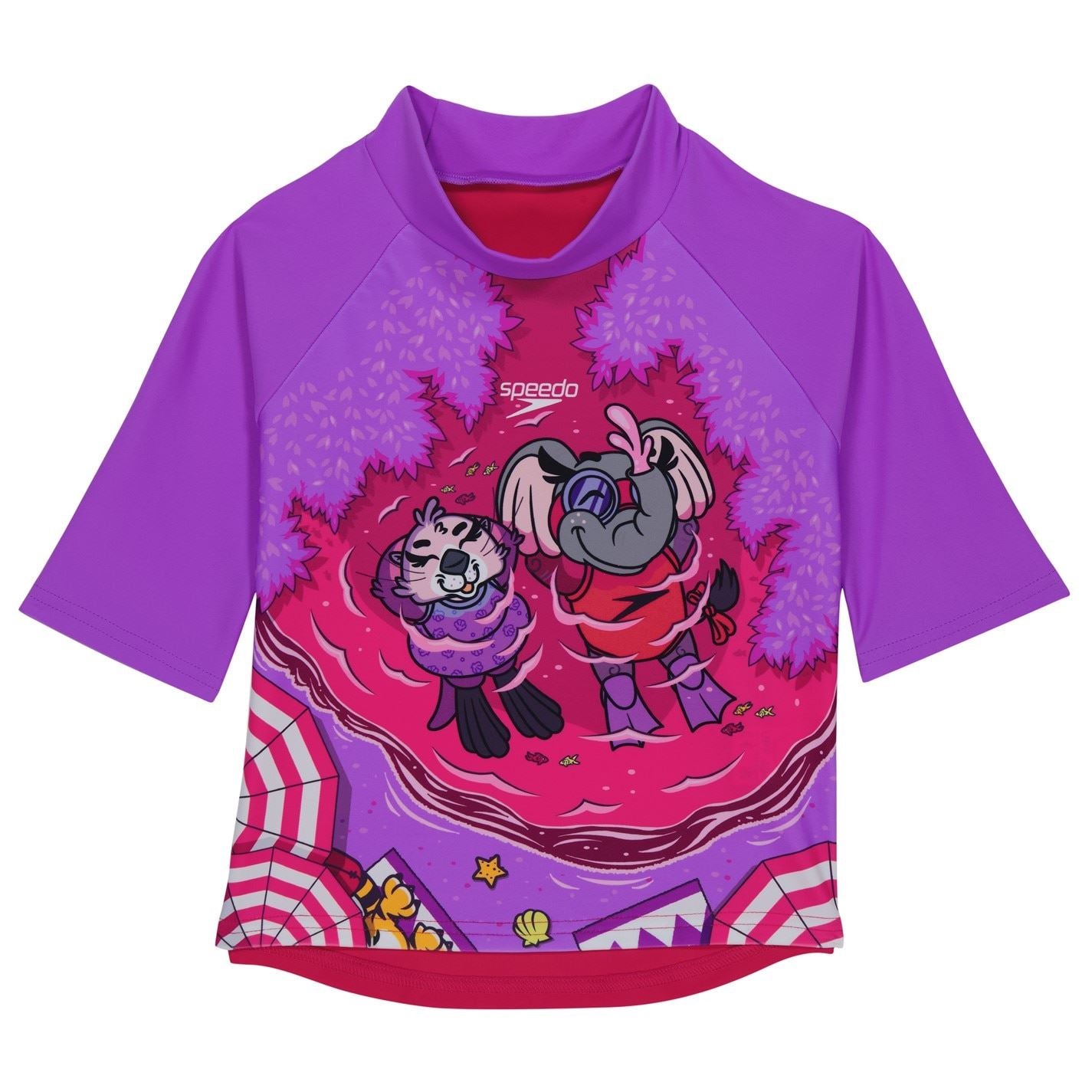 Speedo Girls Learn To Swim Sun Protection Top  And  Short