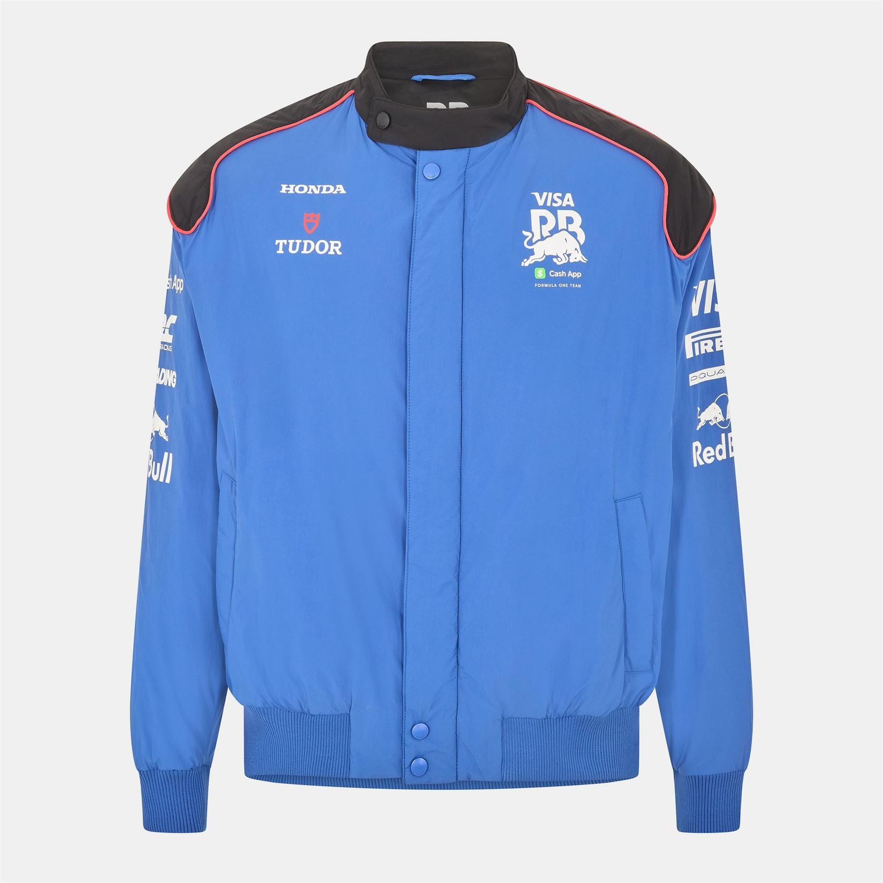 Hugo Formula One Snap Button Ribbed Cuff Bomber Jacket