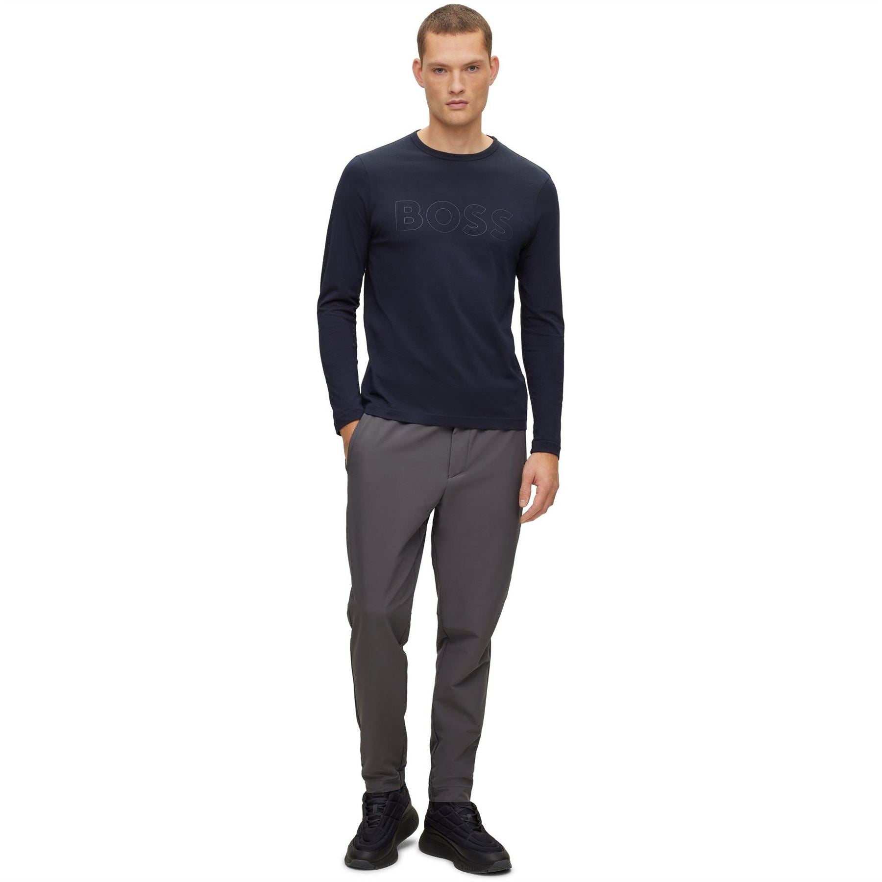 Boss Crew Neck Long Sleeve Regular Fit T-Shirt
