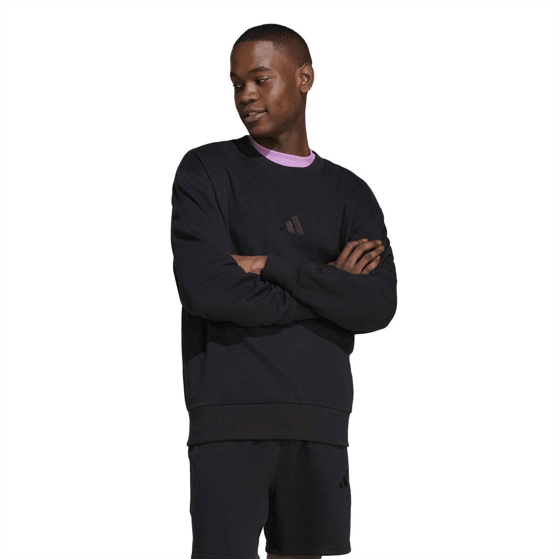 adidas Crew Neck Long Sleeve Regular Fit Sweatshirt