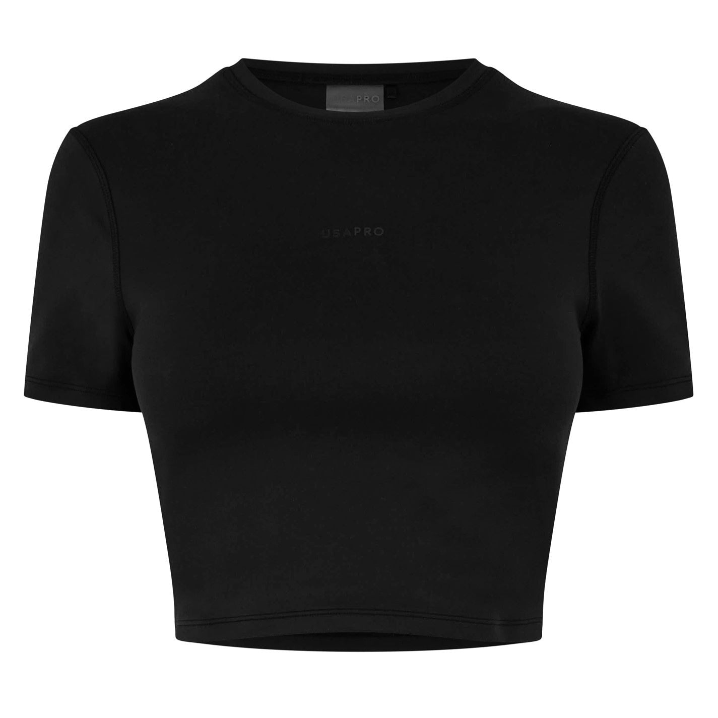 USA Pro Womens Pro Training Ss Crop T-Shirts