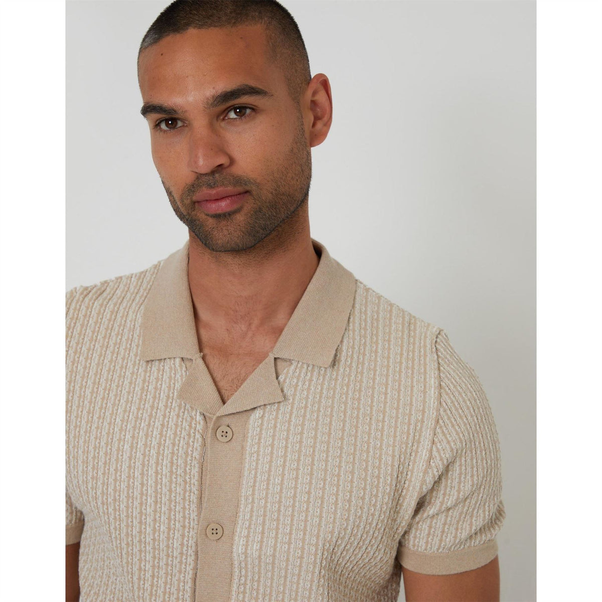 Threadbare Ryeland Collared Neck Short Sleeve Shirt