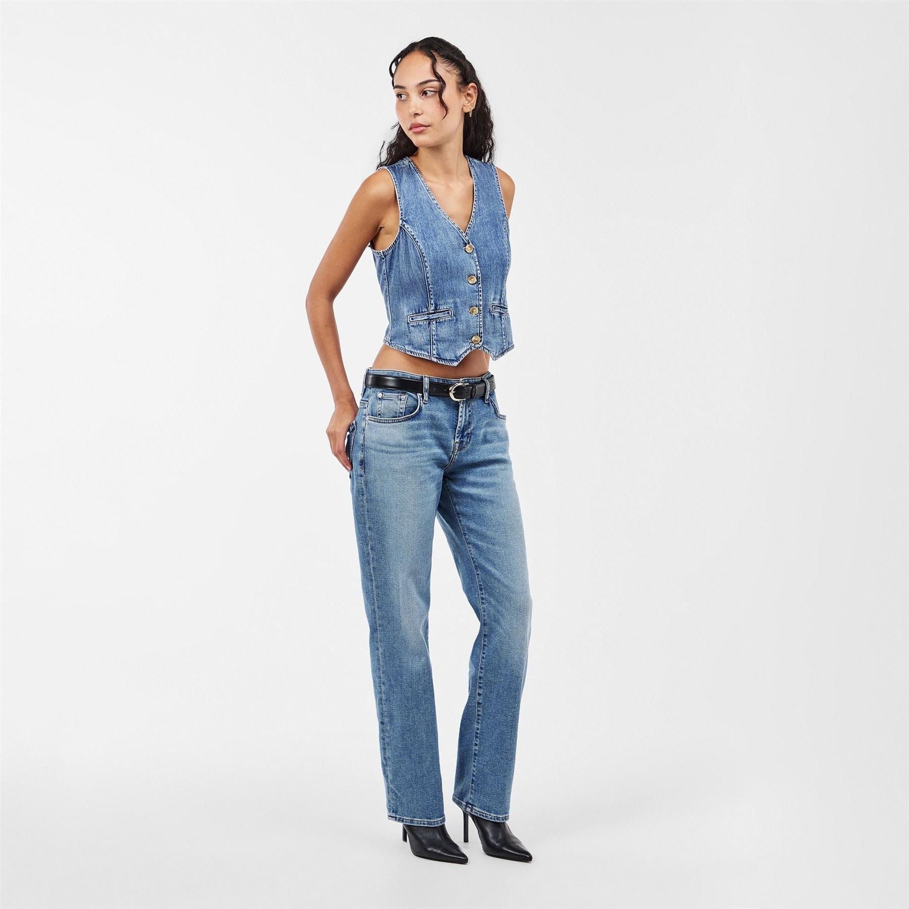 7 For All Mankind Calie Five Pocket Straight Leg Jeans