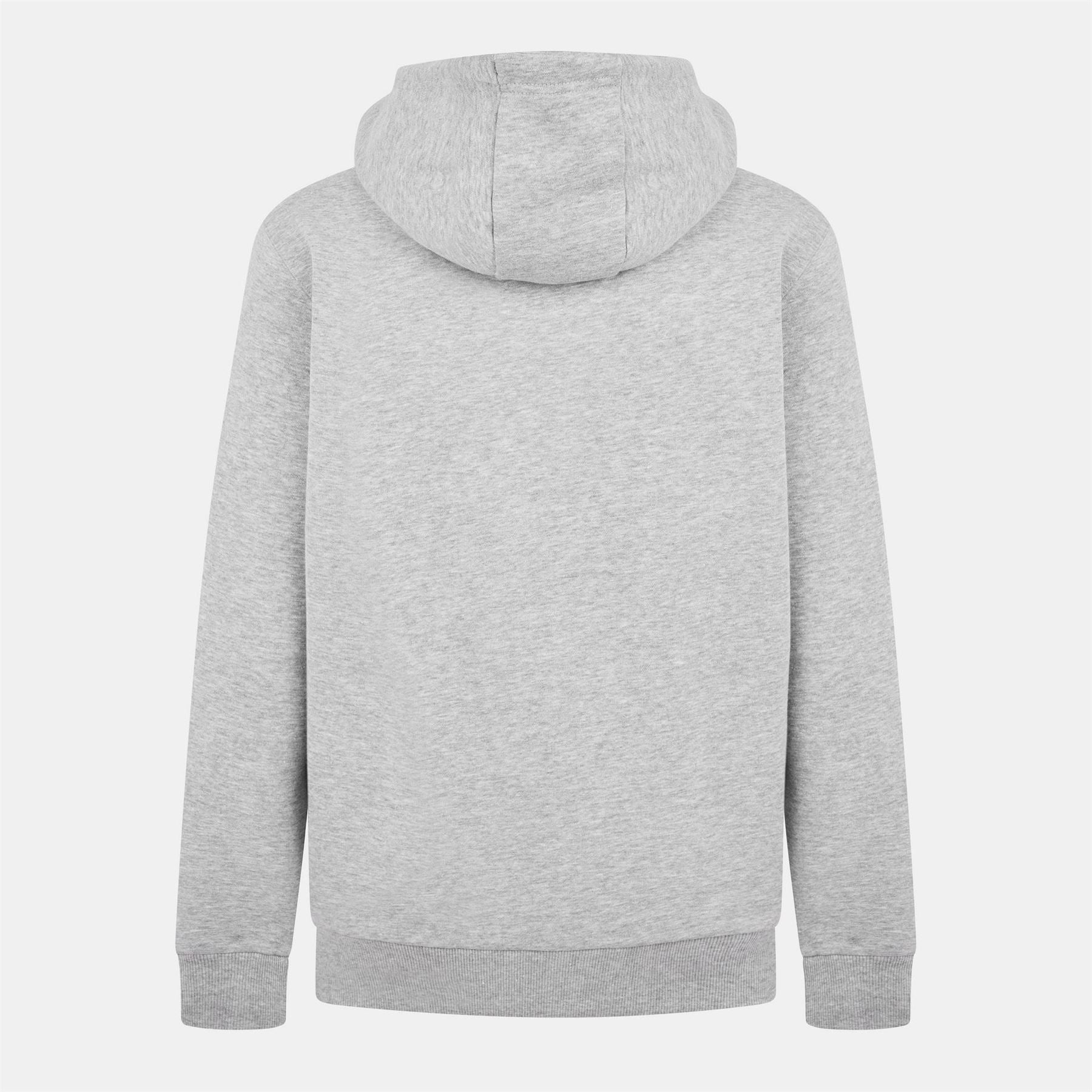 Ellesse Solid Patterned Hooded Ribbed Cuff Sweat Jacket