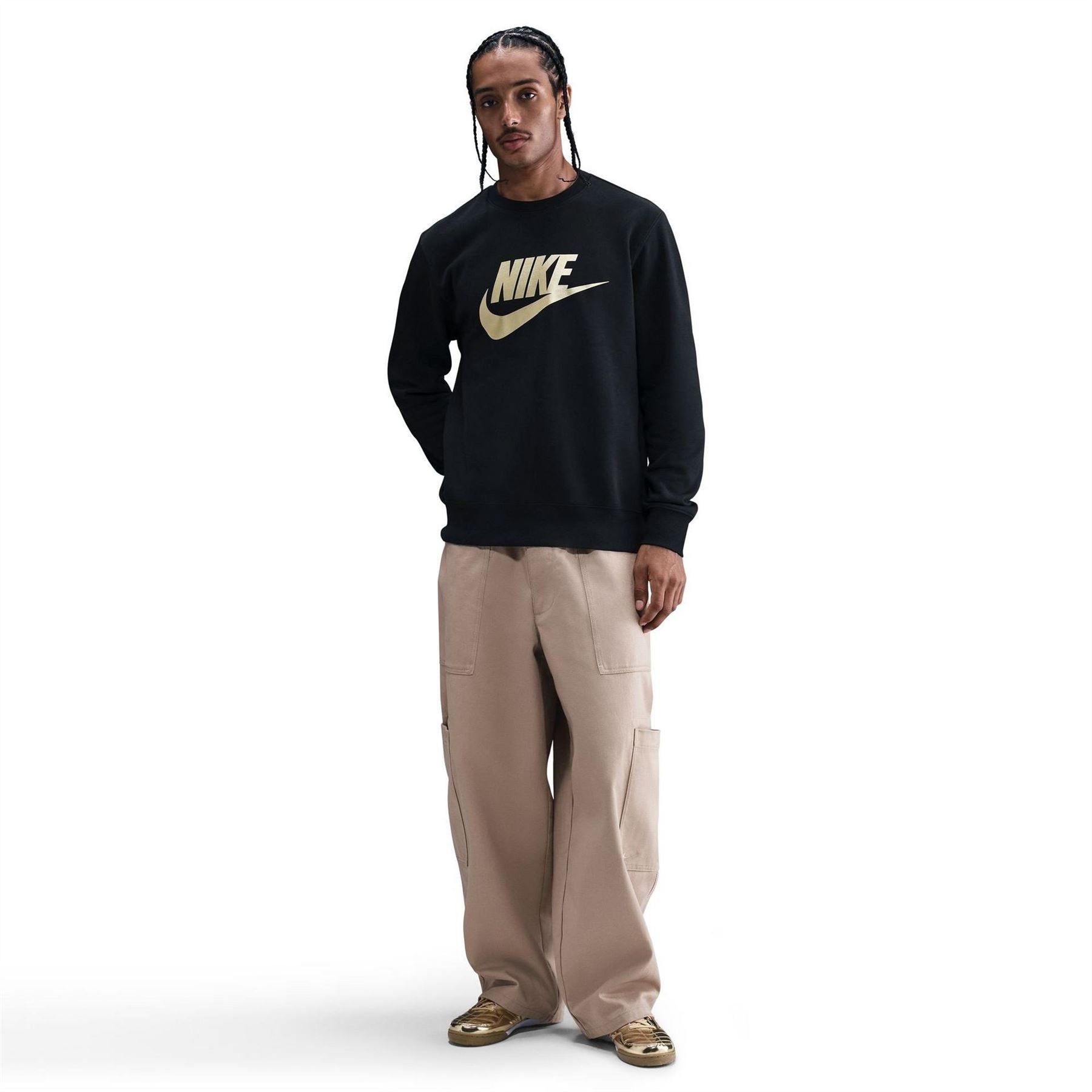 Nike Crew Neck Long Sleeve Jersey Sweatshirt