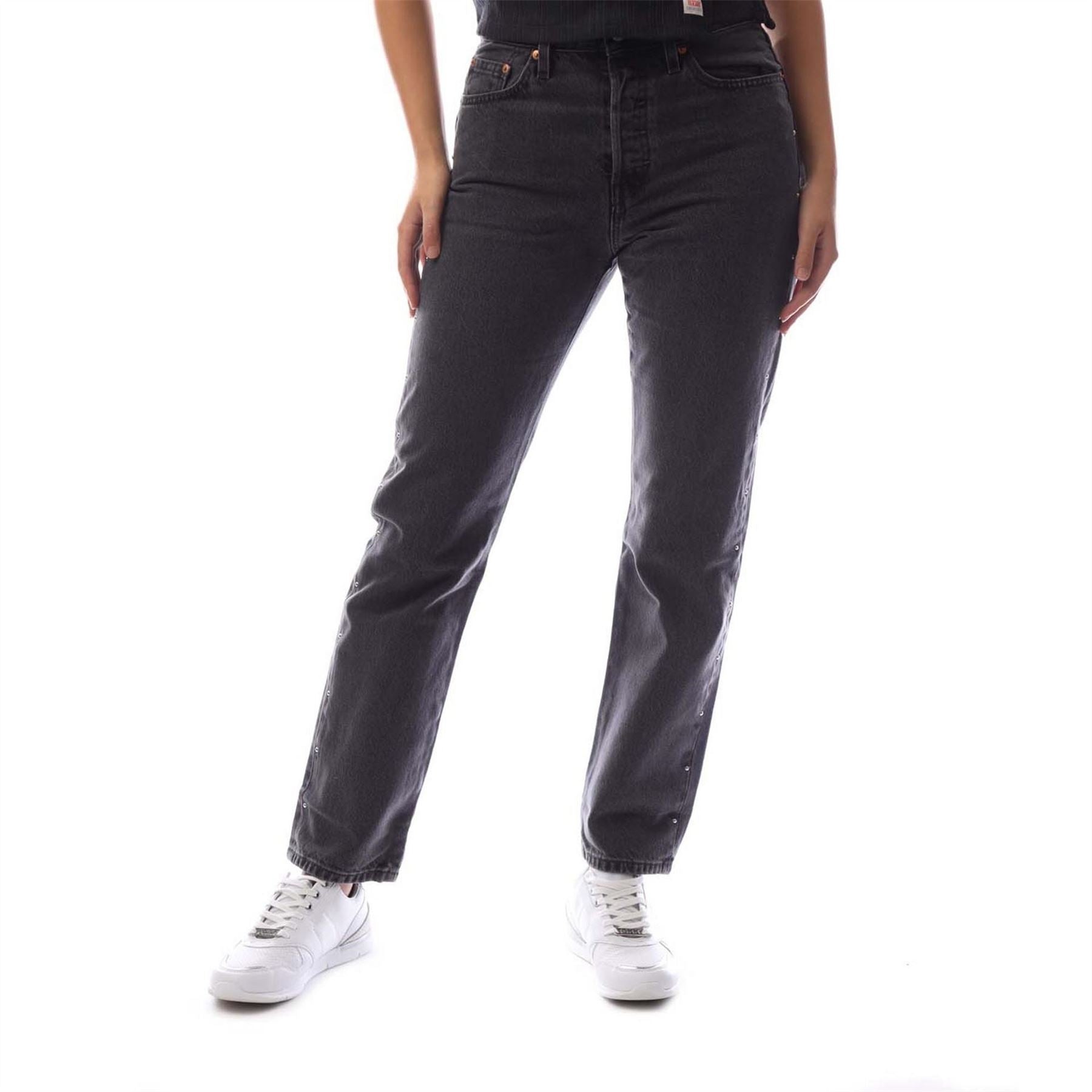 Levis 501 Five Pocket Straight Leg Jeans