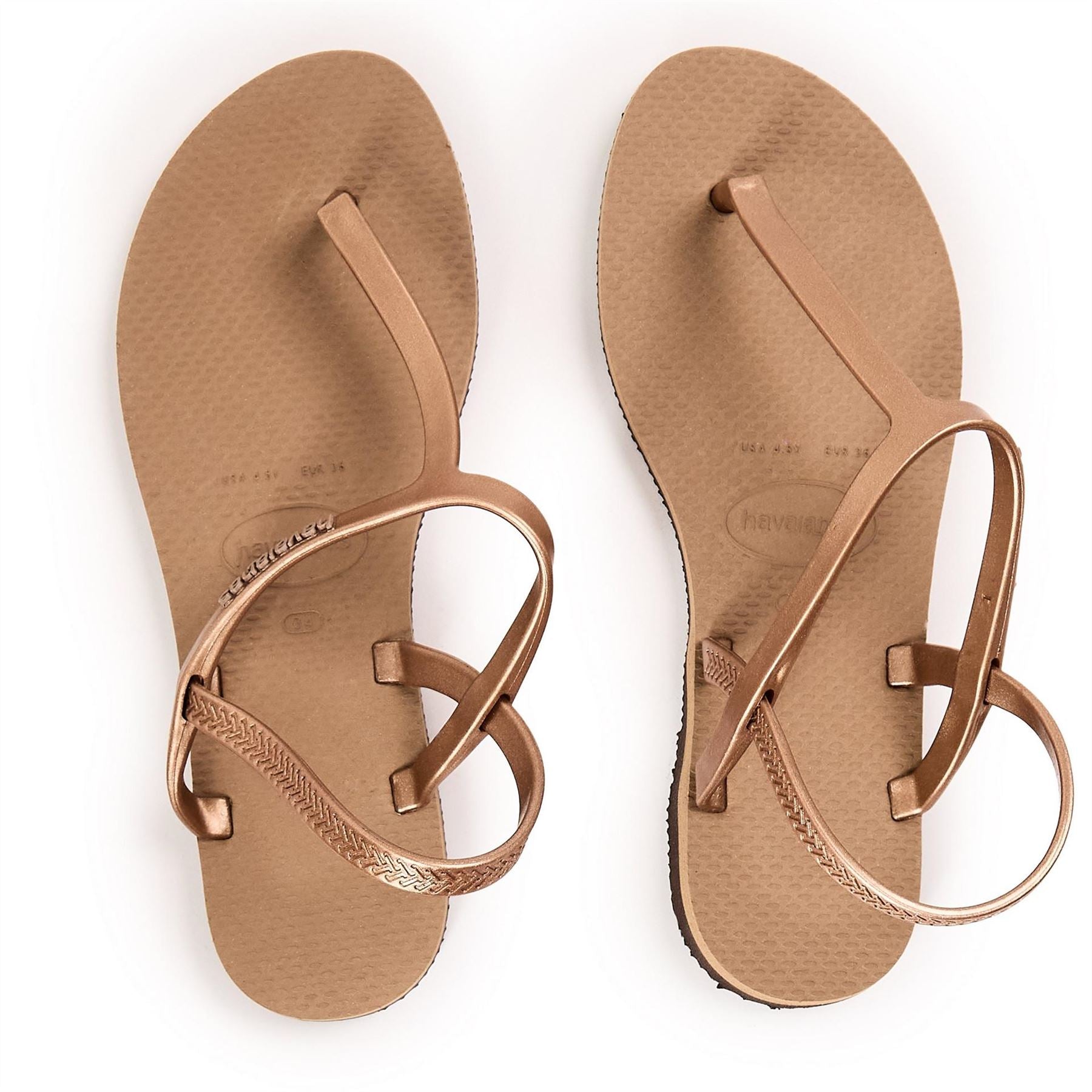 Havaianas Womens Hav. You Paraty Metallic Rj Rose Go Flip Flops