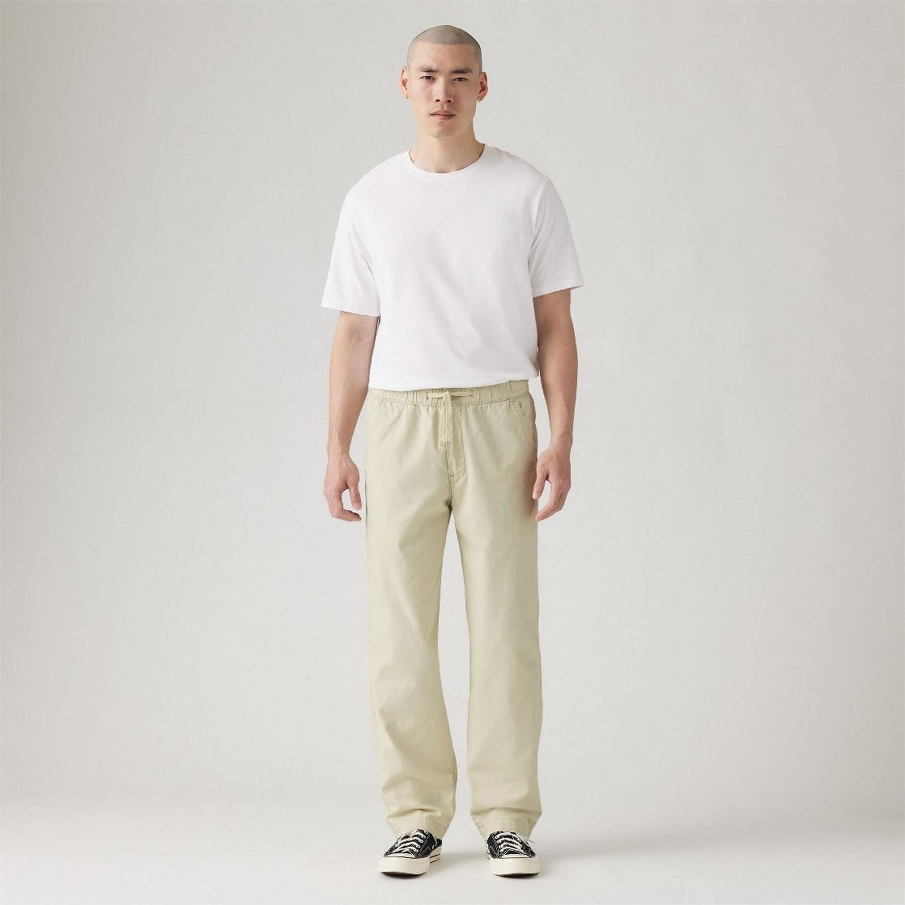 Levis Solid Patterned Relaxed Straight Chinos