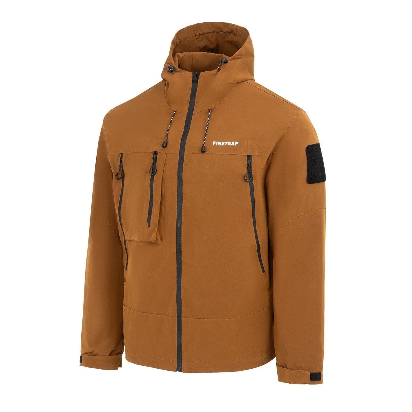 Firetrap Windproof Hooded Long Sleeve Windbreaker