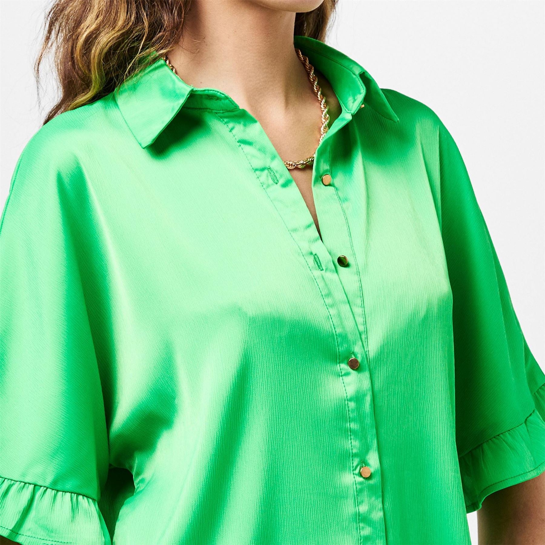 AX Paris Detail Gold Button FronT-Shirt